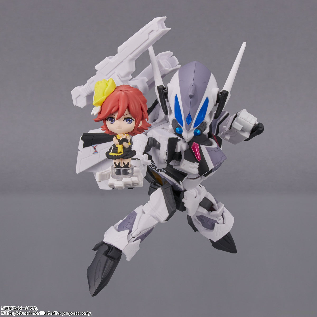 【中古即納】[FIG] TINY SESSION(タイニーセッション) VF-31F ジークフリード(メッサー機) with カナメ マクロスΔ(デルタ) 完成品 可動フィギュア バンダイスピリッツ(20230325)