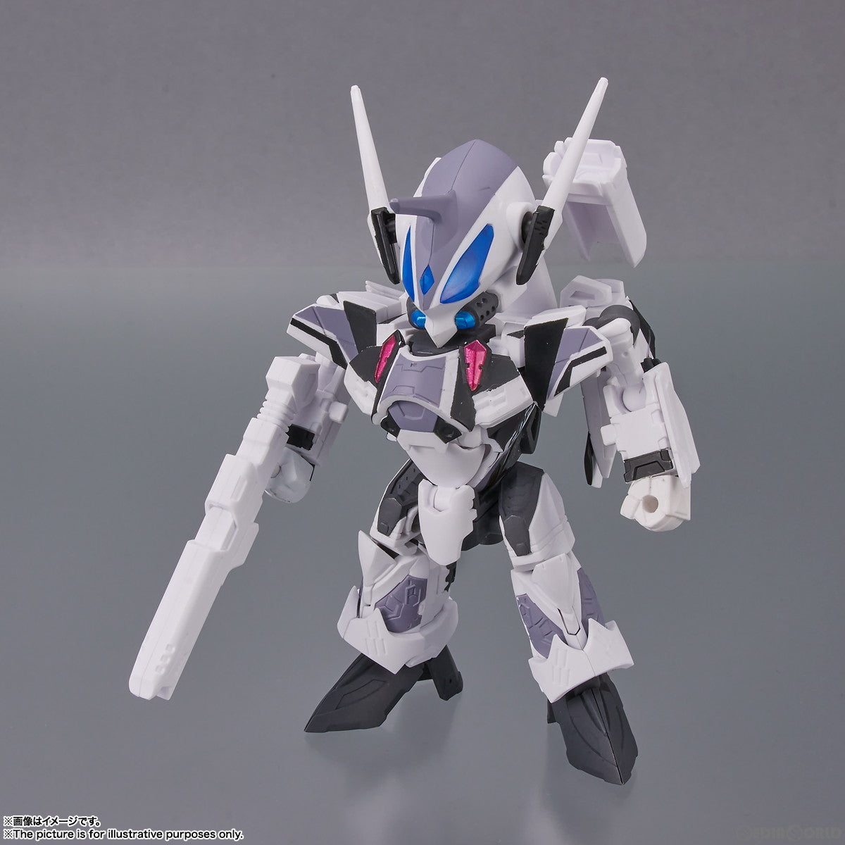 【中古即納】[FIG] TINY SESSION(タイニーセッション) VF-31F ジークフリード(メッサー機) with カナメ マクロスΔ(デルタ) 完成品 可動フィギュア バンダイスピリッツ(20230325)