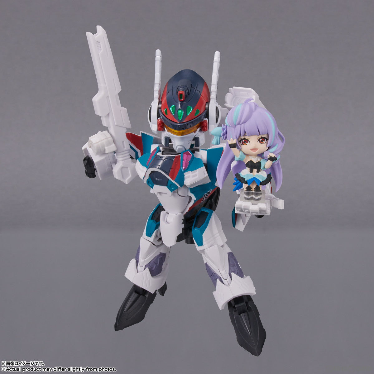 【中古即納】[FIG] TINY SESSION(タイニーセッション) VF-31S ジークフリード(アラド・メルダース機) with 美雲・ギンヌメール マクロスΔ(デルタ) 完成品 可動フィギュア バンダイスピリッツ(20230428)