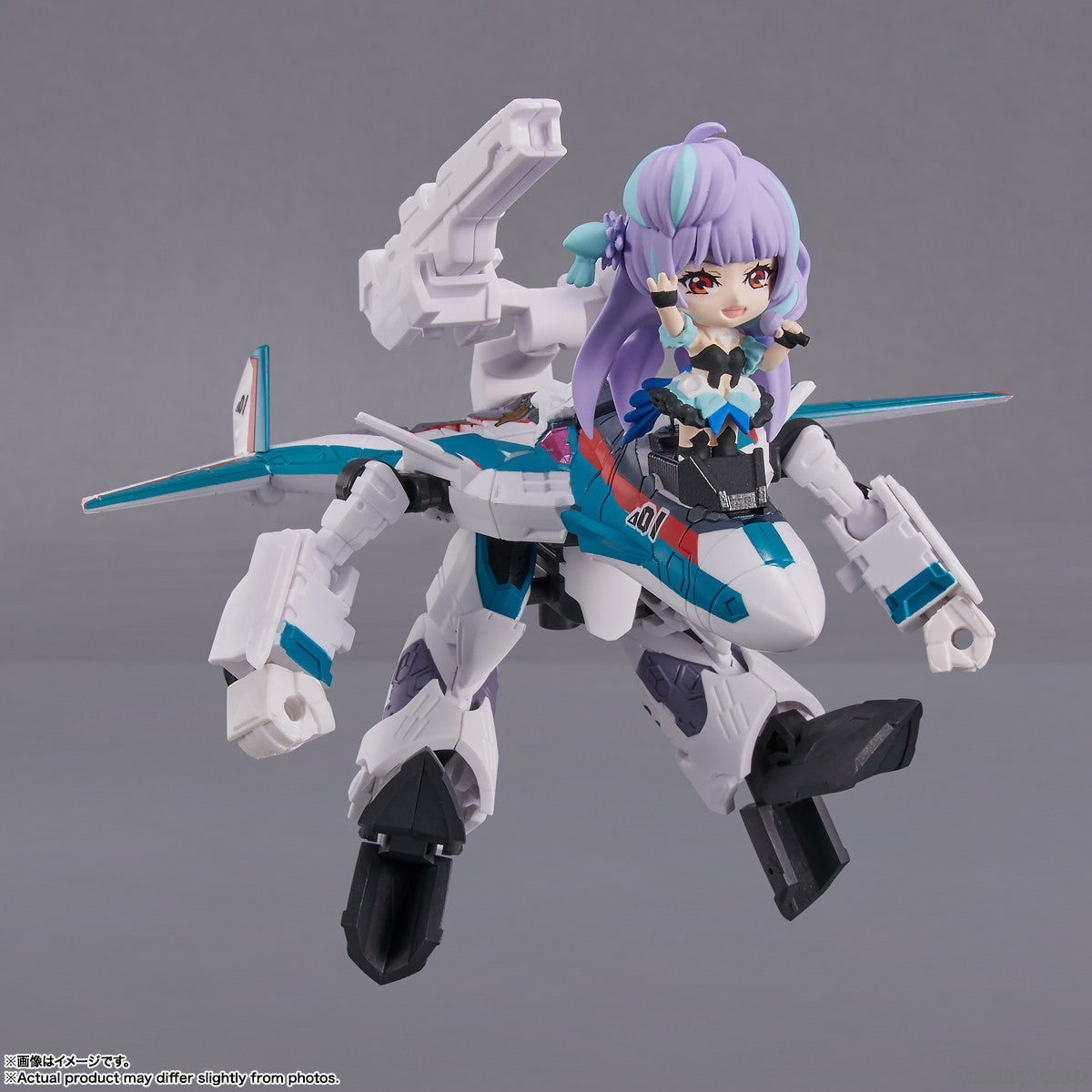 【中古即納】[FIG] TINY SESSION(タイニーセッション) VF-31S ジークフリード(アラド・メルダース機) with 美雲・ギンヌメール マクロスΔ(デルタ) 完成品 可動フィギュア バンダイスピリッツ(20230428)