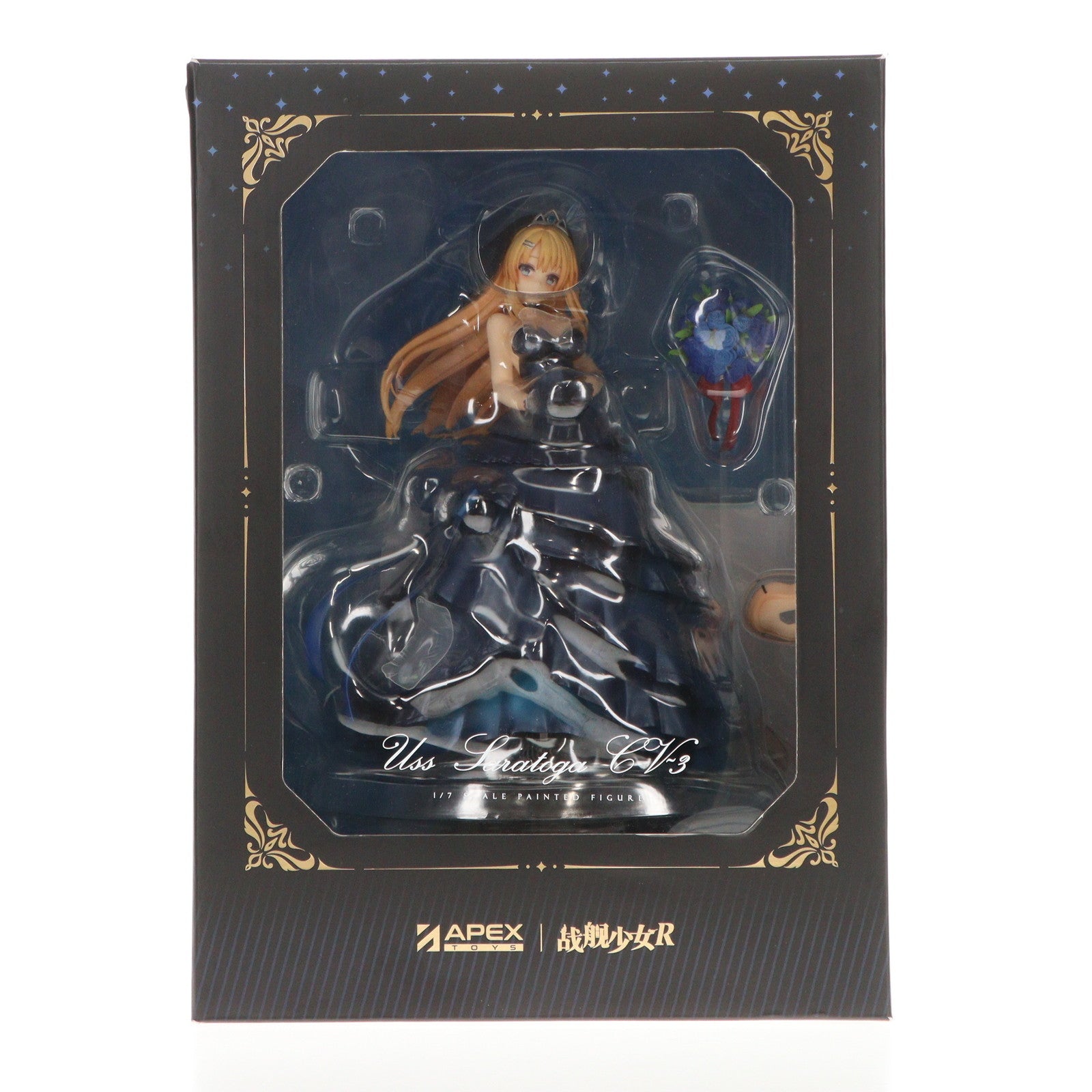 【中古即納】[FIG] 予約特典付属 サラトガ 宵の花Ver. 戦艦少女R 1/7 完成品 フィギュア APEX(エーペックス)(20221029)