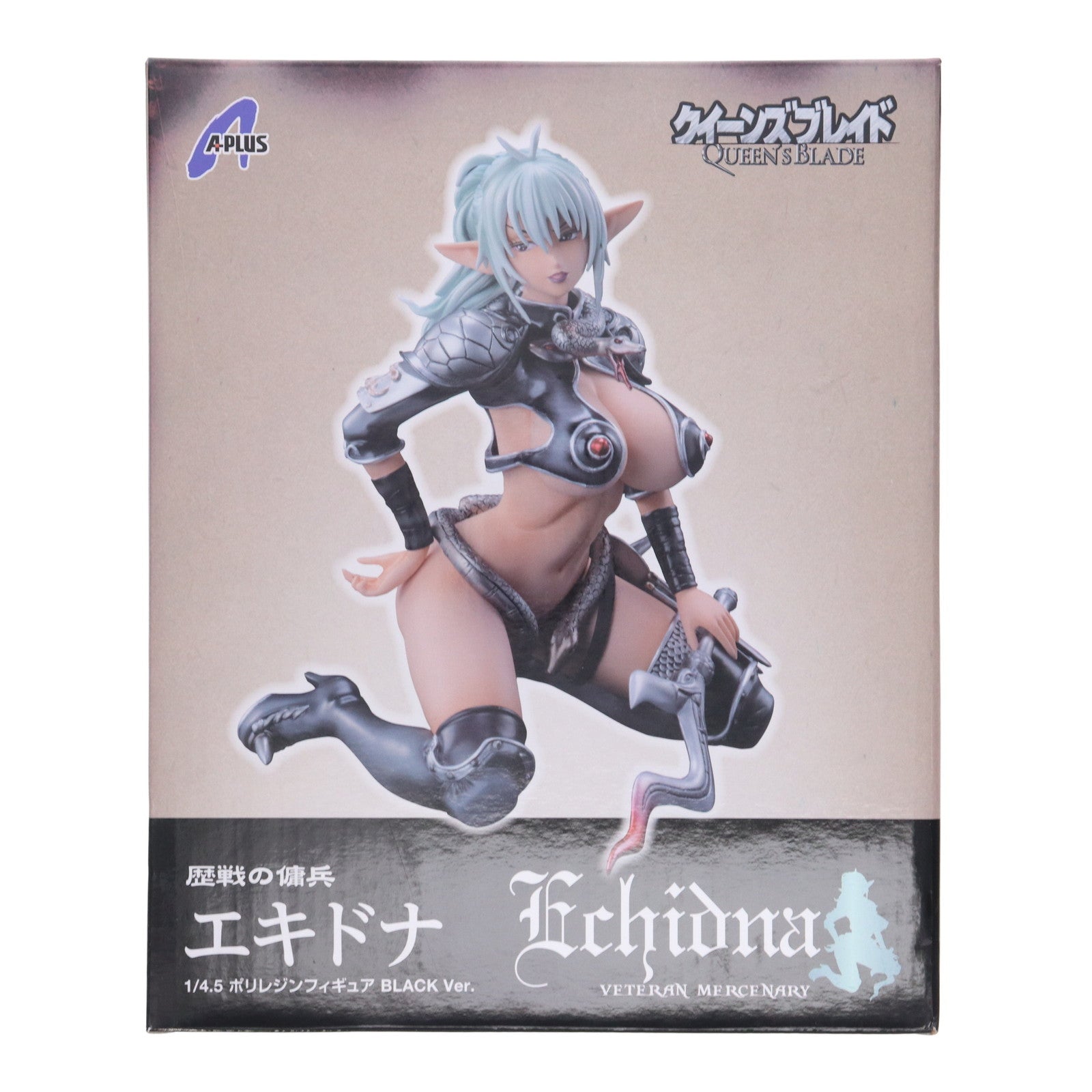 【中古即納】[FIG] 歴戦の傭兵 エキドナ BLACK Ver. クイーンズブレイド 1/4.5 完成品 フィギュア A+(エイプラス)(20120131)