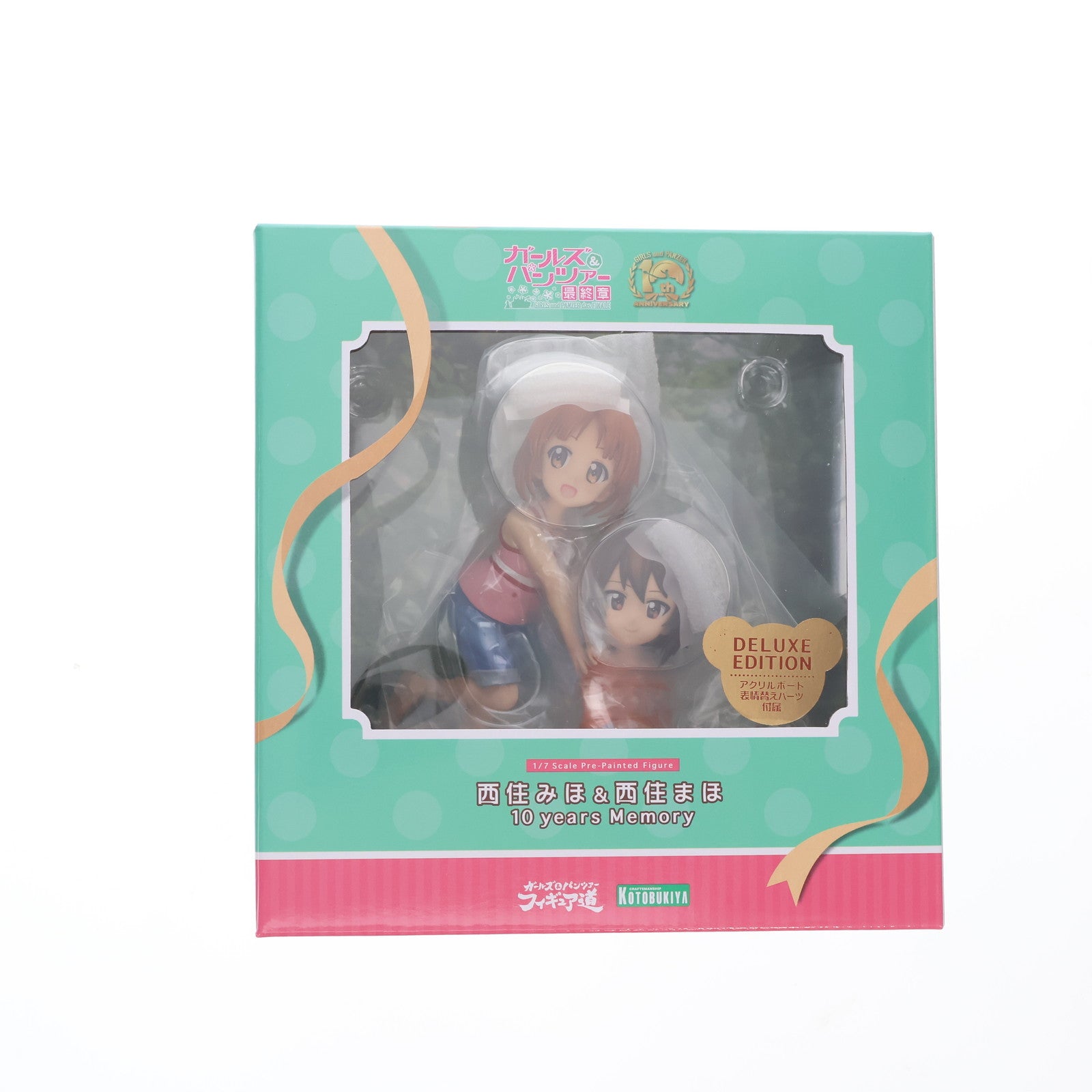 【中古即納】[FIG] コトブキヤショップ&A-on STORE限定 西住みほ&西住まほ(にしずみみほ&にしずみまほ) 10 years Memory DX版 ガールズ&パンツァー 劇場版 1/7 完成品 フィギュア(PV077) コトブキヤ(20230630)