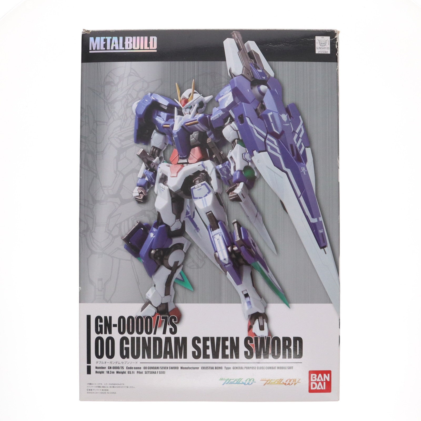 【中古即納】[FIG] METAL BUILD ダブルオーガンダム セブンソード 機動戦士ガンダム00(ダブルオー) 完成品 可動フィギュア バンダイ(20110326)