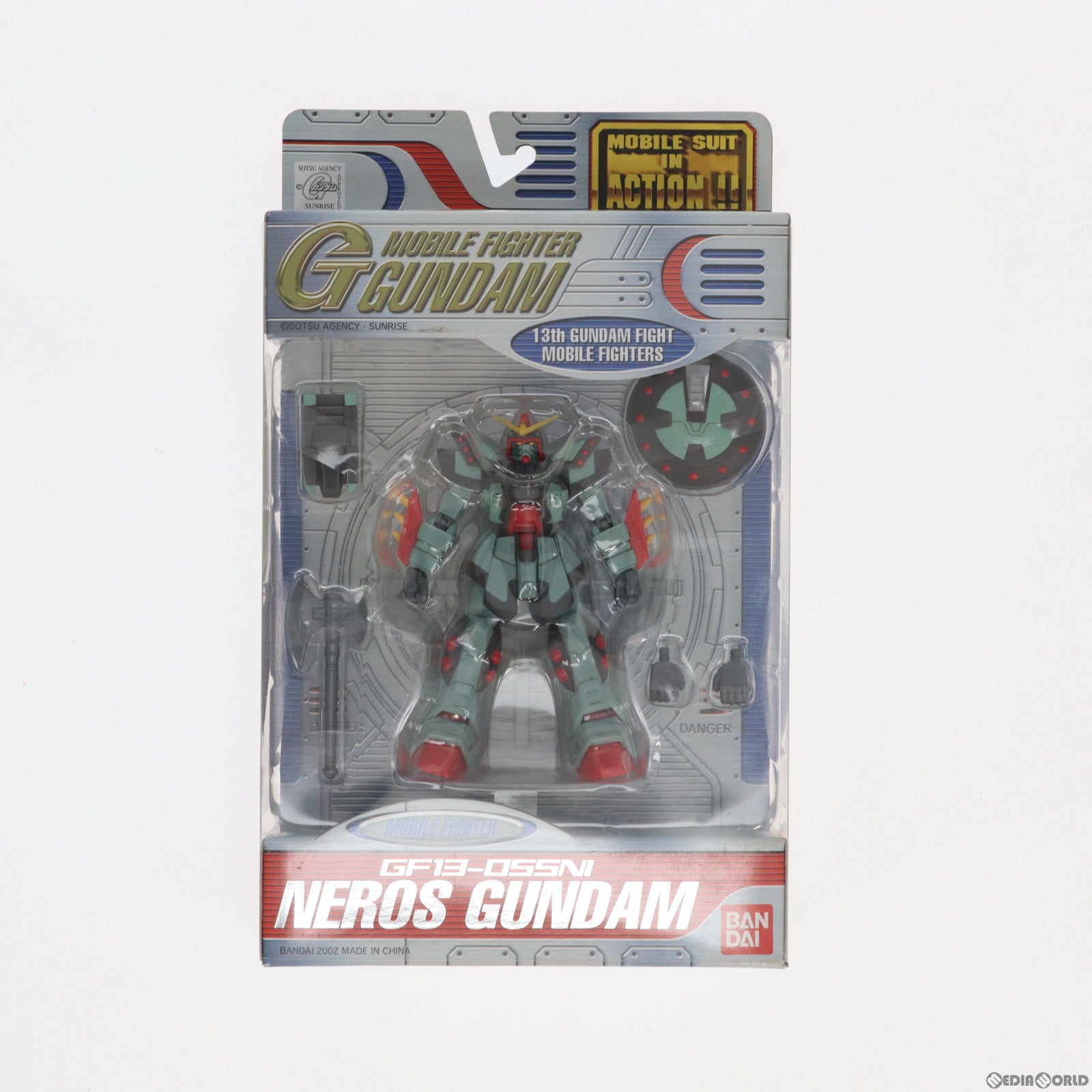 【中古即納】[FIG] MS IN ACTION!!(モビルスーツ・イン・アクション) GF13-055NI ネロスガンダム 機動武闘伝Gガンダム 完成品 可動フィギュア バンダイ(20020731)