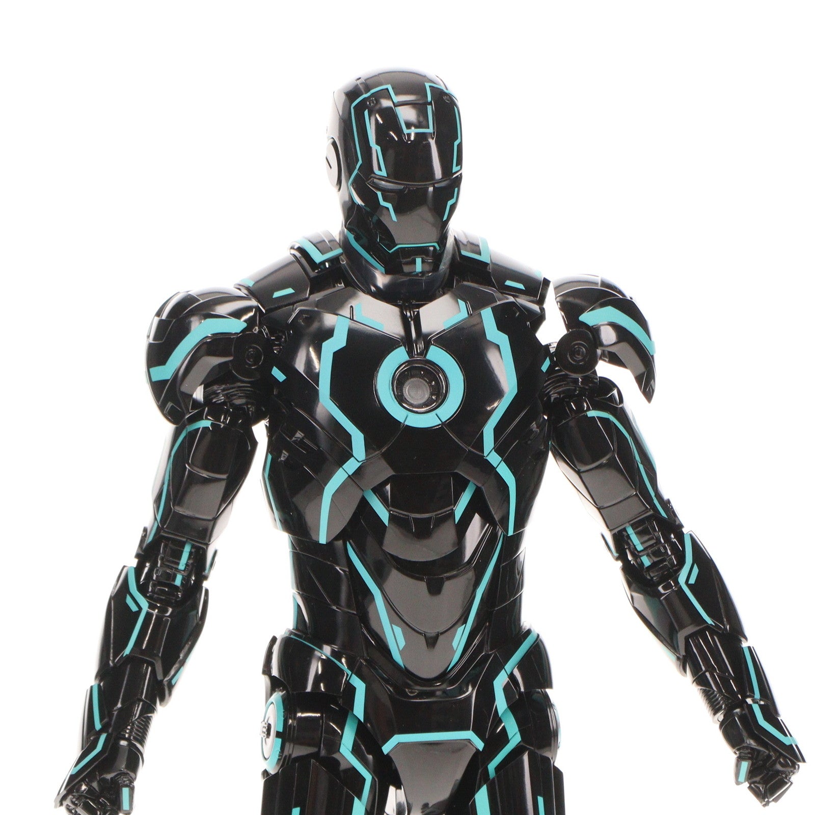 【中古即納】[FIG] トイサピエンス限定 ムービー・マスターピース DIECAST アイアンマン・マーク4(ネオンテック版)[パワードスーツ装着機付き] アイアンマン2 1/6 完成品 可動フィギュア(MM#672D50) ホットトイズ(20230228)