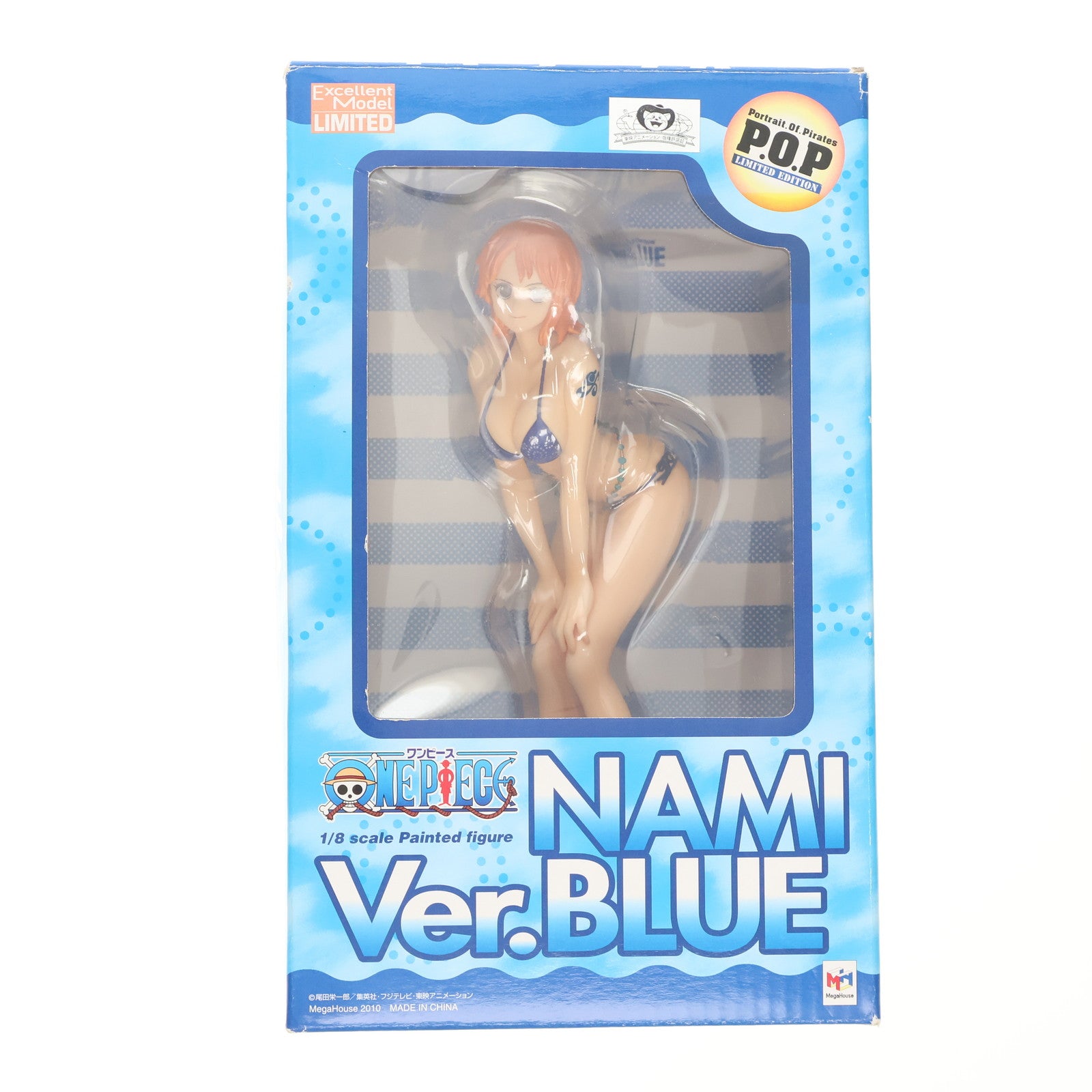 【中古即納】[FIG] Portrait.Of.Pirates P.O.P LIMITED EDITION ナミ Ver.BLUE ONE PIECE(ワンピース) 1/8 完成品 フィギュア メガトレショップ&プレミアムバンダイ限定 メガハウス(20101212)