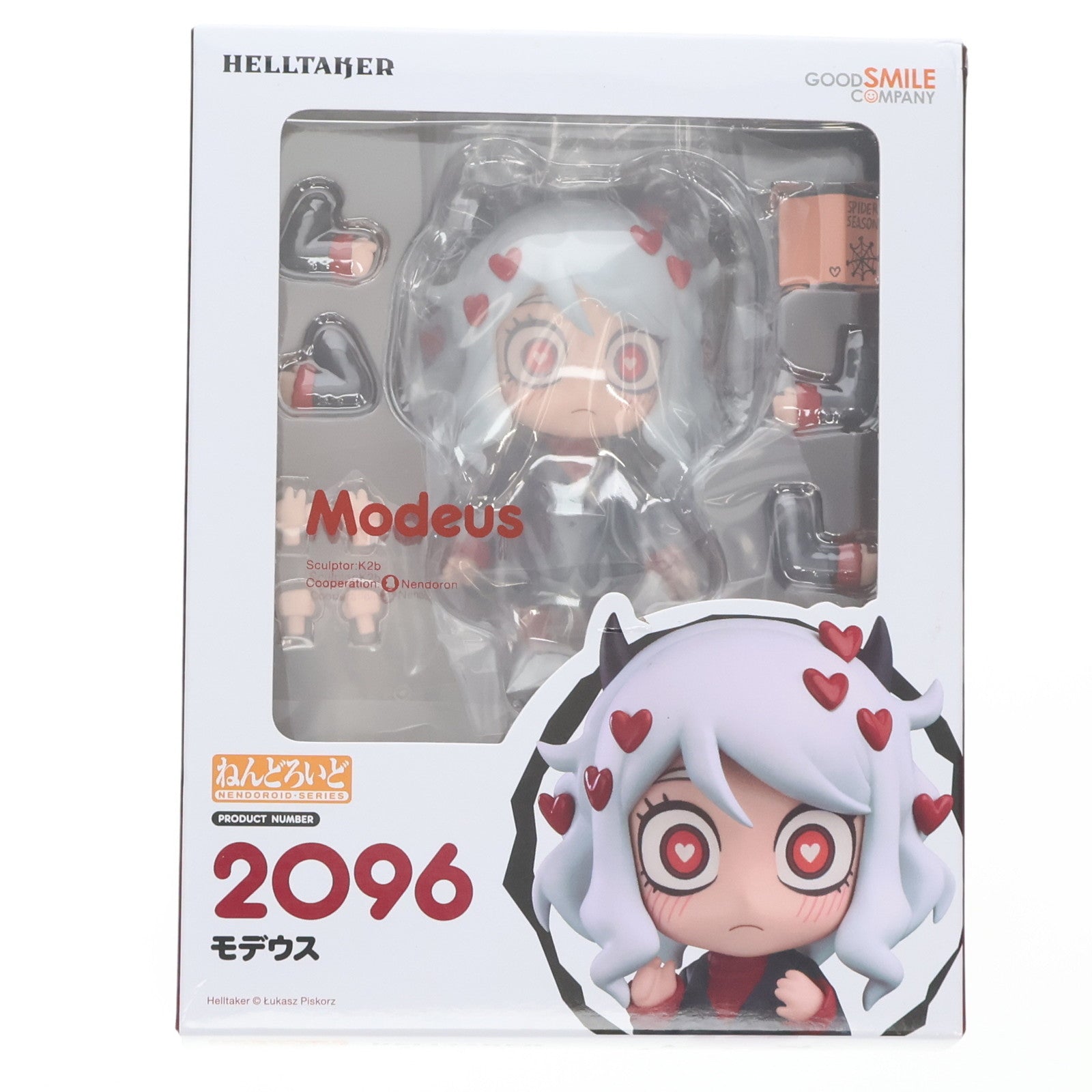 【中古即納】[FIG] ねんどろいど 2096 モデウス Helltaker(ヘルテイカー) 完成品 可動フィギュア グッドスマイルカンパニー(20230726)