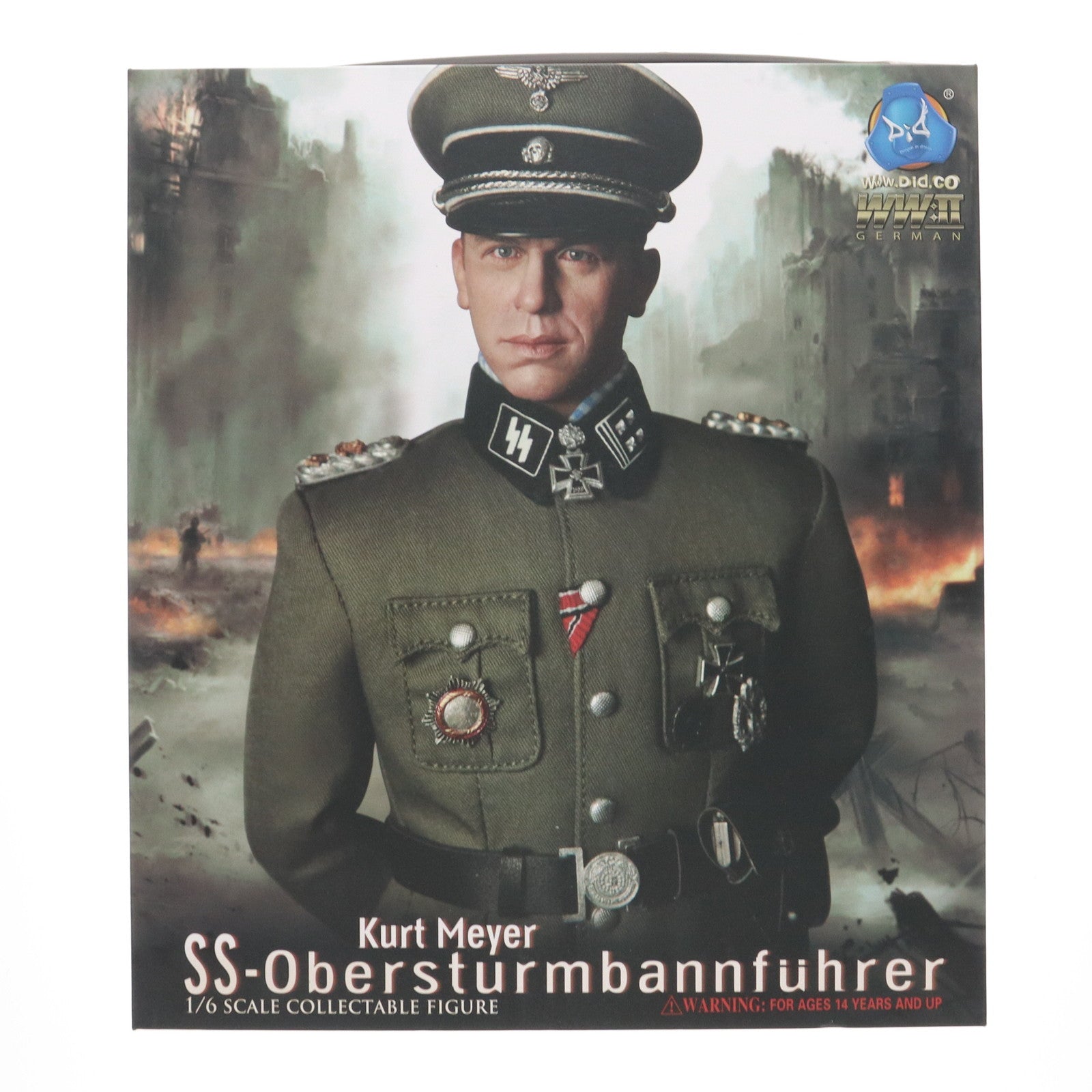 【中古即納】[FIG] WWII Kurt Meyer SS-Obersturmbannfuhrer(親衛隊大佐 クルト・マイヤー) 1/6 コレクティブル フィギュア(D80091) DiD(20130630)