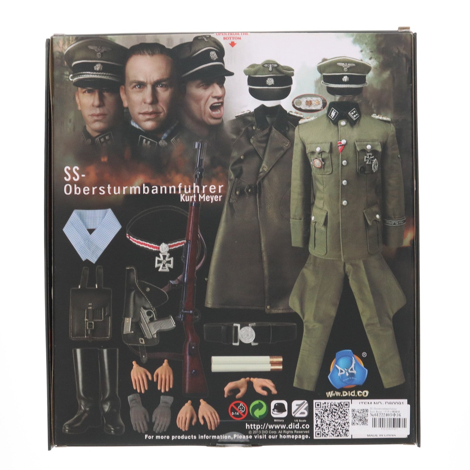 【中古即納】[FIG] WWII Kurt Meyer SS-Obersturmbannfuhrer(親衛隊大佐 クルト・マイヤー) 1/6 コレクティブル フィギュア(D80091) DiD(20130630)