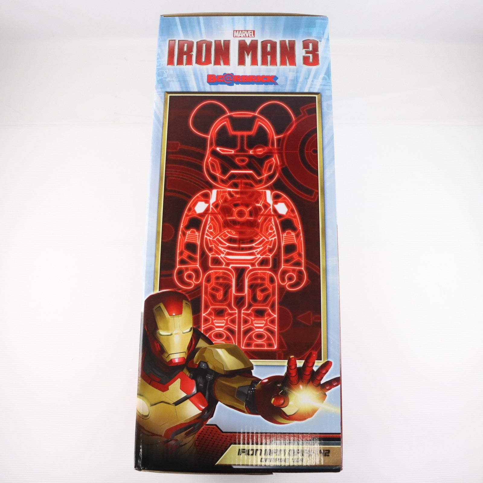 【中古即納】[FIG] BE@RBRICK(ベアブリック) アイアンマン マークXLII(42) ダメージVer. 1000% アイアンマン3 完成品 可動フィギュア メディコム・トイ(20150430)
