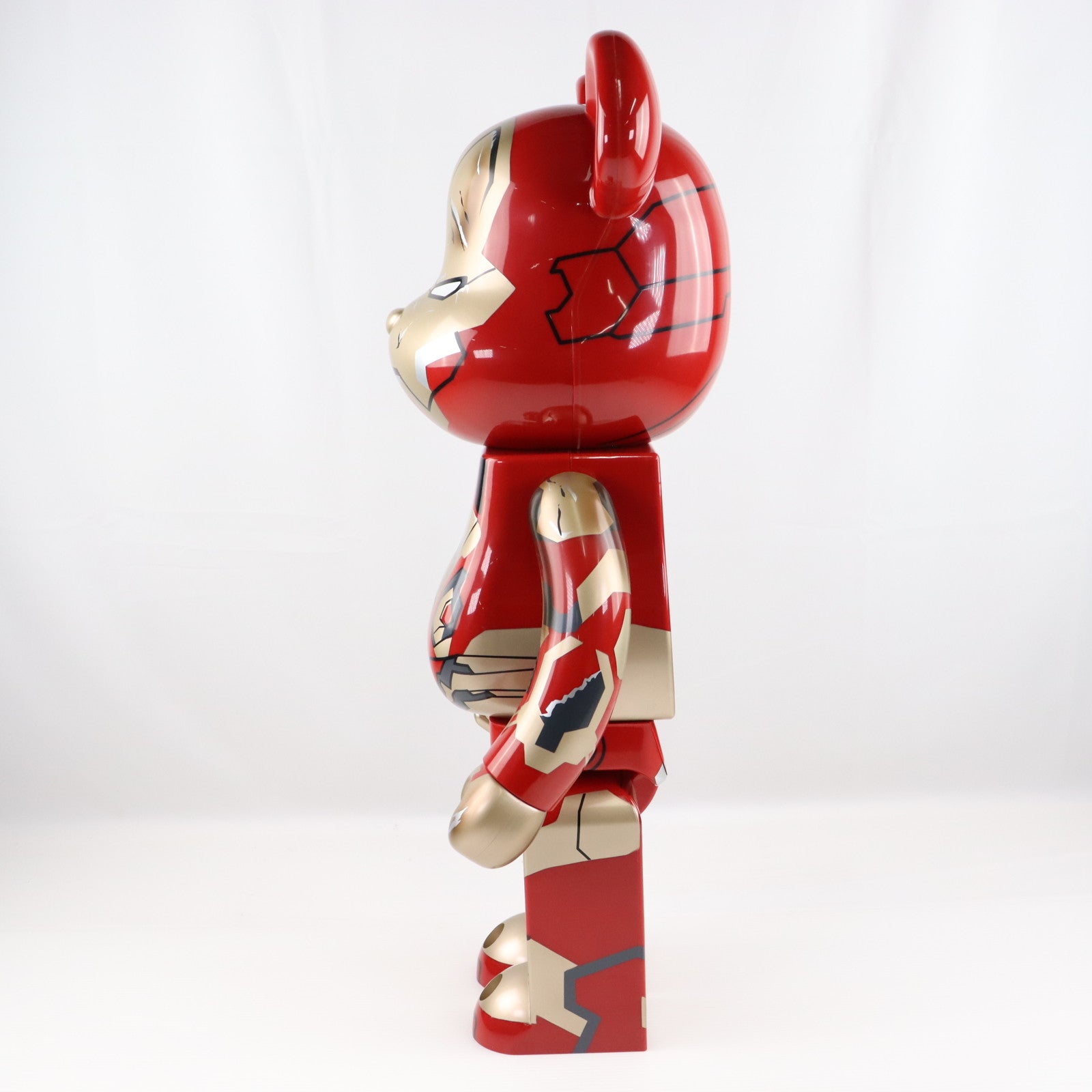 【中古即納】[FIG] BE@RBRICK(ベアブリック) アイアンマン マークXLII(42) ダメージVer. 1000% アイアンマン3 完成品 可動フィギュア メディコム・トイ(20150430)