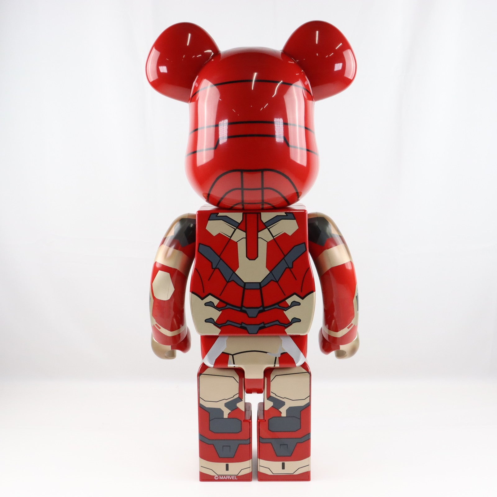 【中古即納】[FIG] BE@RBRICK(ベアブリック) アイアンマン マークXLII(42) ダメージVer. 1000% アイアンマン3 完成品 可動フィギュア メディコム・トイ(20150430)