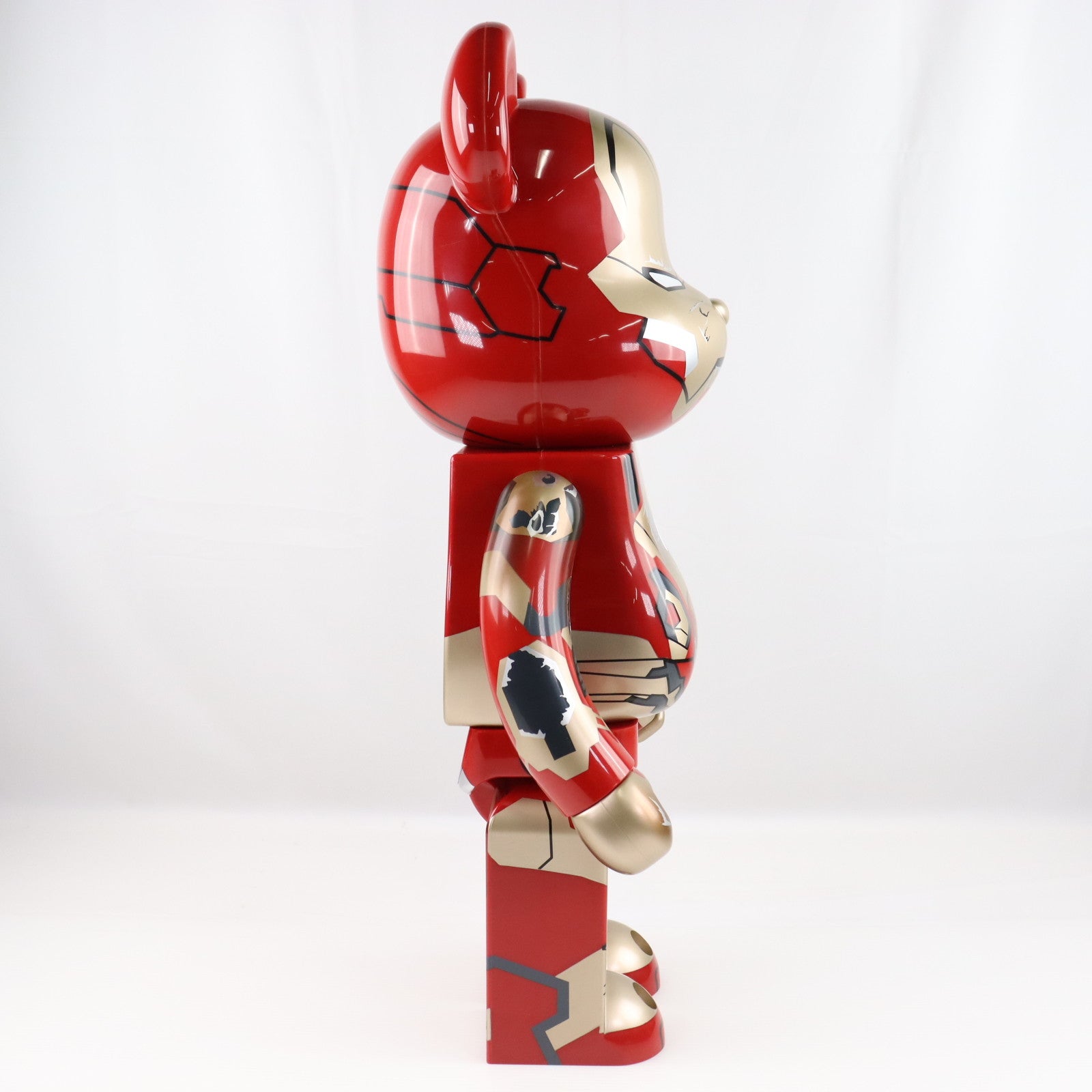 【中古即納】[FIG] BE@RBRICK(ベアブリック) アイアンマン マークXLII(42) ダメージVer. 1000% アイアンマン3 完成品 可動フィギュア メディコム・トイ(20150430)
