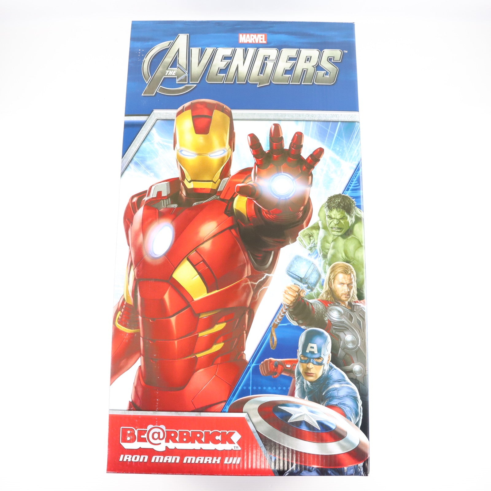 【中古即納】[FIG] BE@RBRICK(ベアブリック) アイアンマン マークVII 1000% アベンジャーズ 完成品 可動フィギュア メディコム・トイ(20130430)