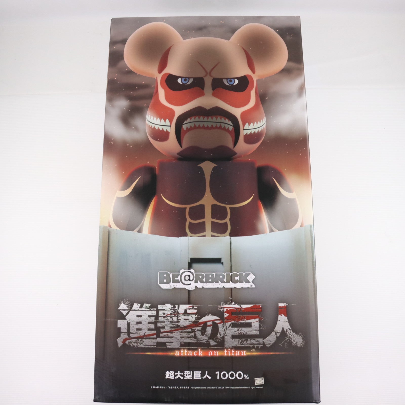 【中古即納】[FIG] BE@RBRICK(ベアブリック) 超大型巨人 1000% 進撃の巨人 完成品 可動フィギュア メディコム・トイ(20150531)