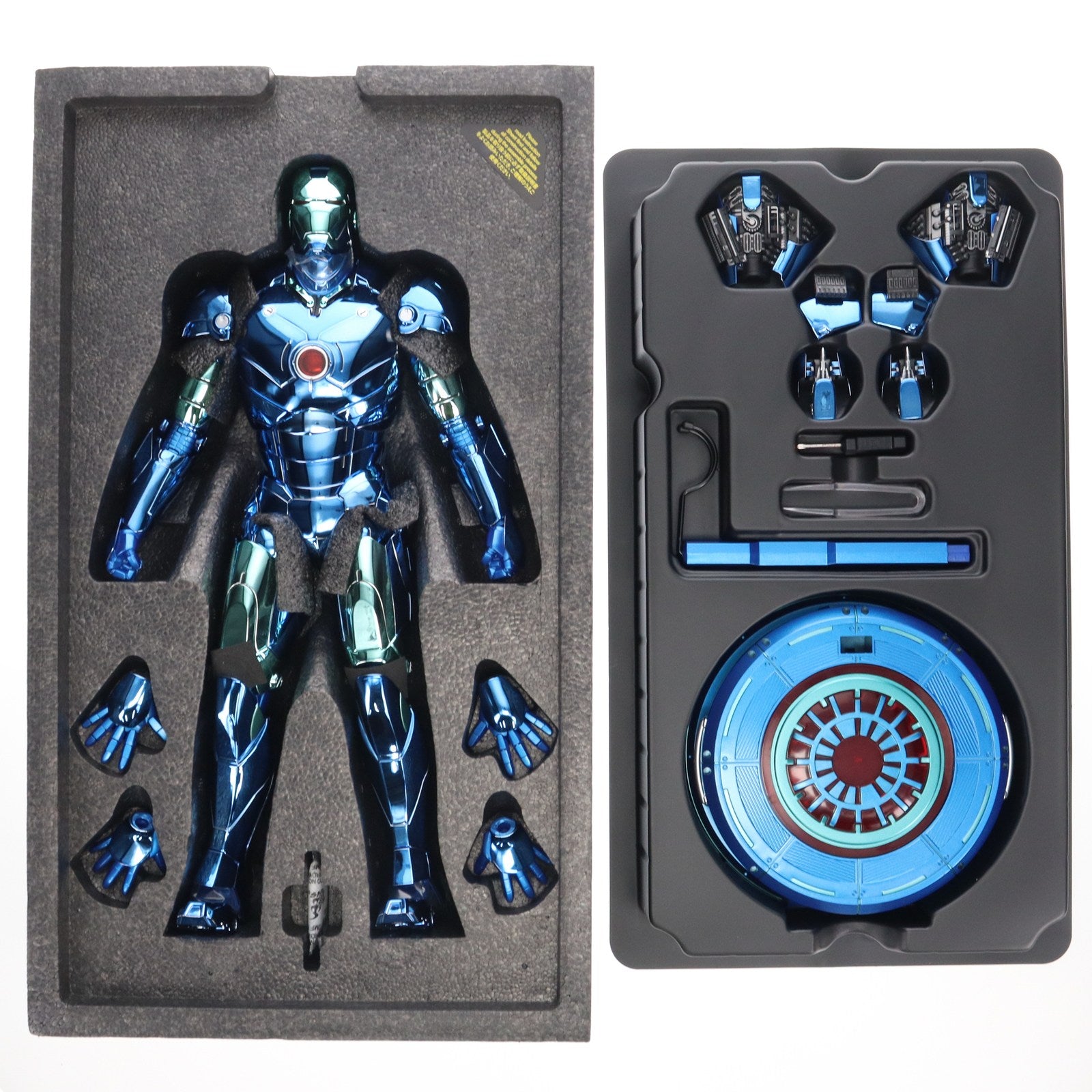 【中古即納】[FIG] あみあみ限定 ムービー・マスターピース DIECAST アイアンマン・マーク3(ステルス・モード/2.0版) 1/6 完成品 可動フィギュア(MM#814D71) ホットトイズ(20250831)