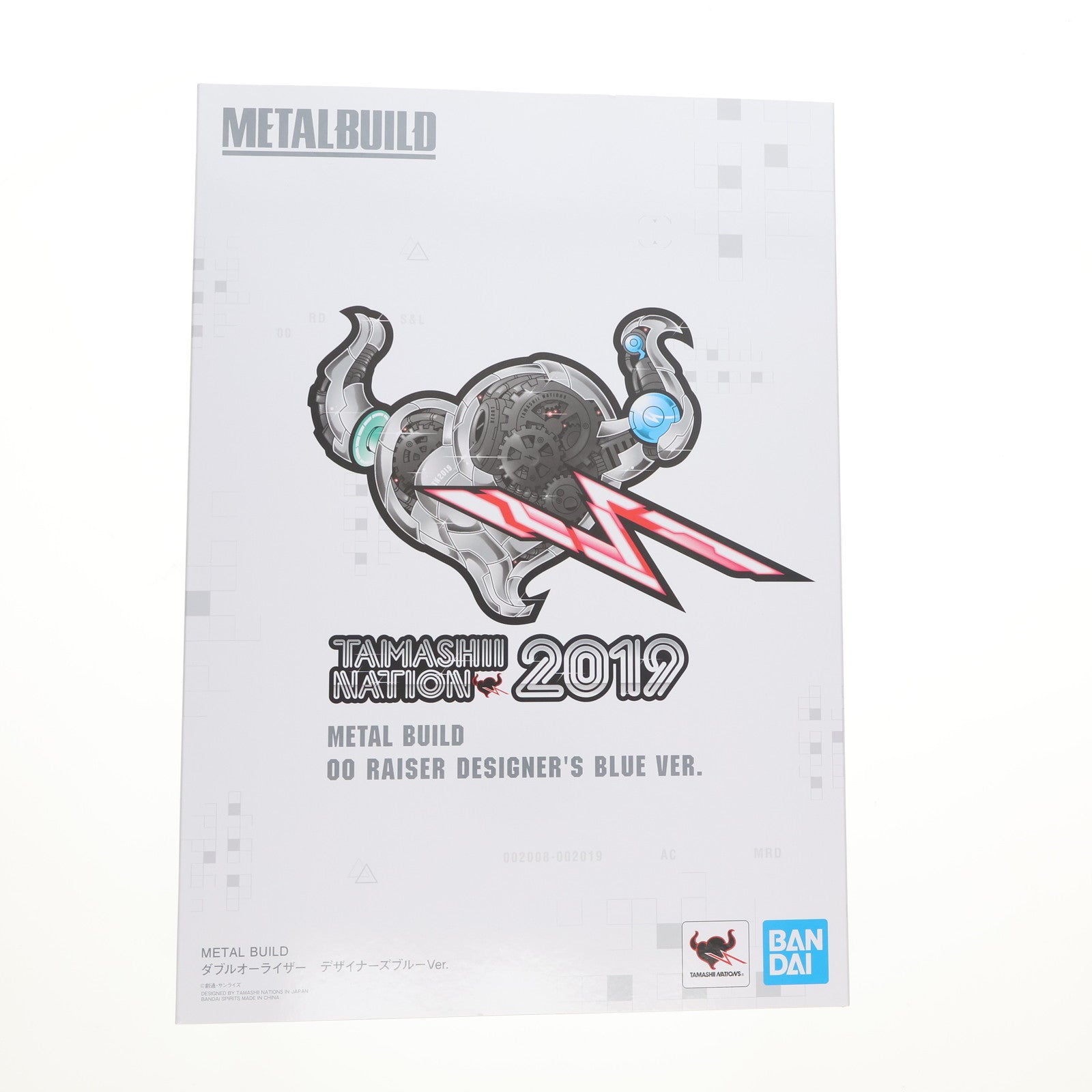 【中古即納】[FIG] METAL BUILD ダブルオーライザー デザイナーズブルー Ver. 機動戦士ガンダム00(ダブルオー) 完成品 可動フィギュア TAMASHII NATION 2019&魂ウェブ商店限定 バンダイスピリッツ(20191025)