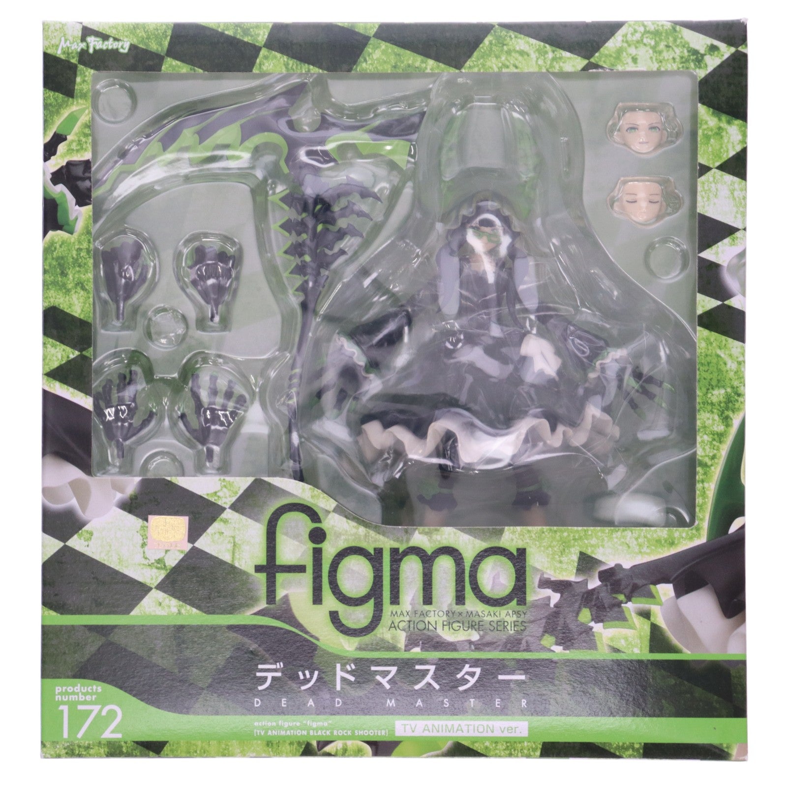 【中古即納】[FIG] figma(フィグマ) 172 デッドマスター TV ANIMATION ver. TV ANIMATION BLACK ROCK SHOOTER(ブラック★ロックシューター) 完成品 可動フィギュア マックスファクトリー(20130531)