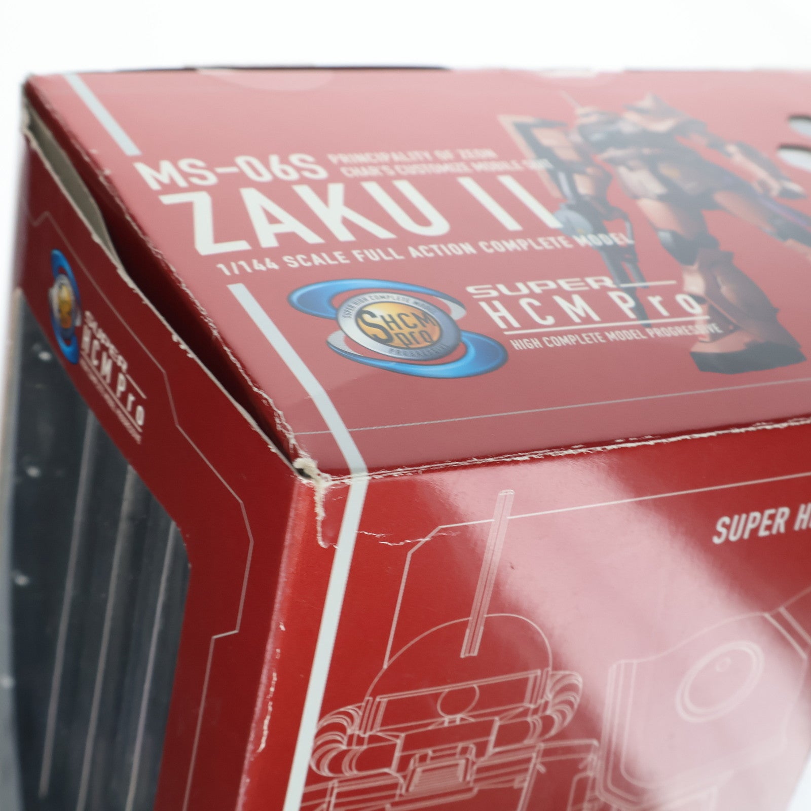 【中古即納】[FIG] SUPER HCM-Pro MS-06S シャア専用ザク 機動戦士ガンダム 1/144 完成品 可動フィギュア バンダイ(20080309)