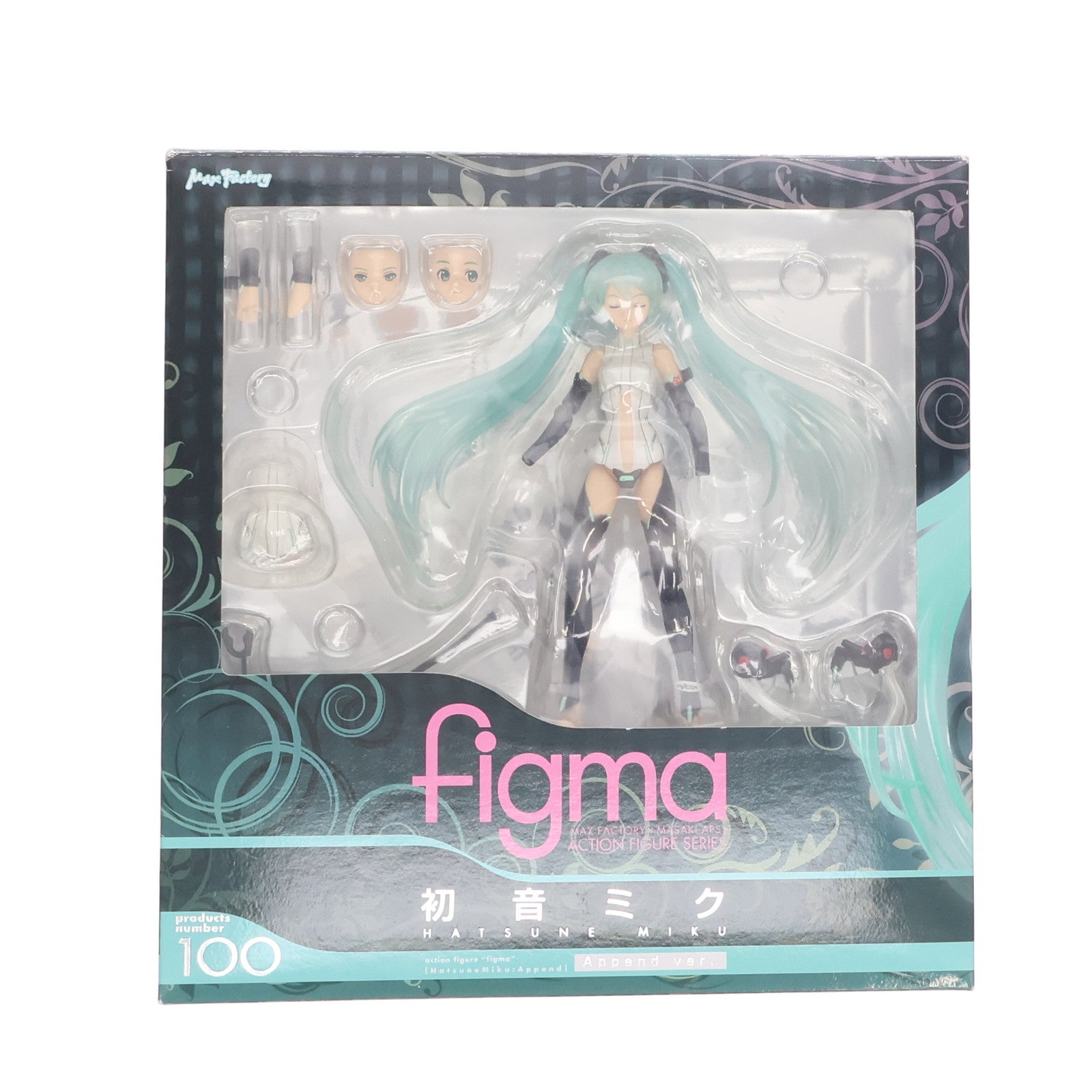 【中古即納】[FIG] キャンペーン特典付属 figma(フィグマ) 100 初音ミク Append ver. 初音ミク・アペンド 完成品 可動フィギュア マックスファクトリー(20110906)