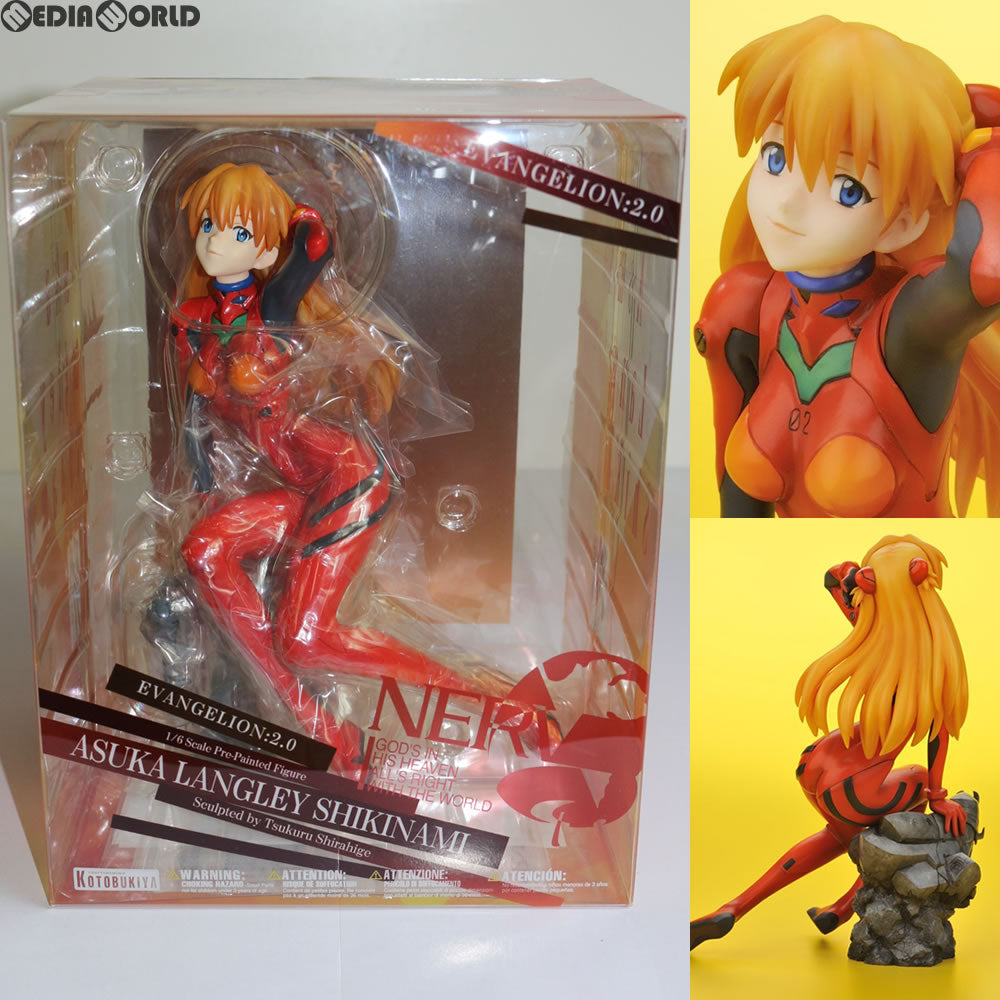 【中古即納】[FIG] 式波・アスカ・ラングレー ～プラグスーツver.～ ヱヴァンゲリヲン新劇場版 1/6 完成品 フィギュア(PP334) コトブキヤ(20121124)