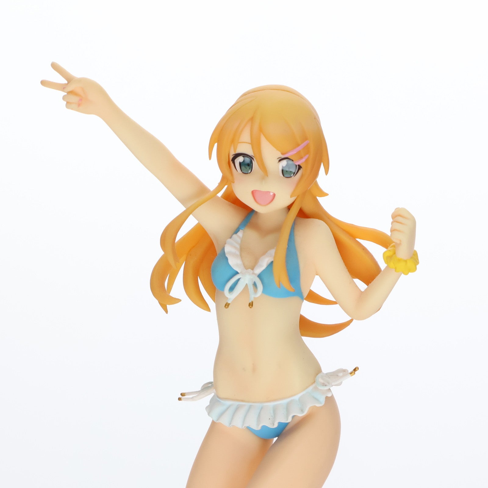 【中古即納】[FIG] BEACH QUEENS(ビーチクイーンズ) 高坂桐乃(こうさかきりの) Ver.2 俺の妹がこんなに可愛いわけがない。 1/10 完成品 フィギュア(NF-294) ウェーブ(WAVE)(20140926)