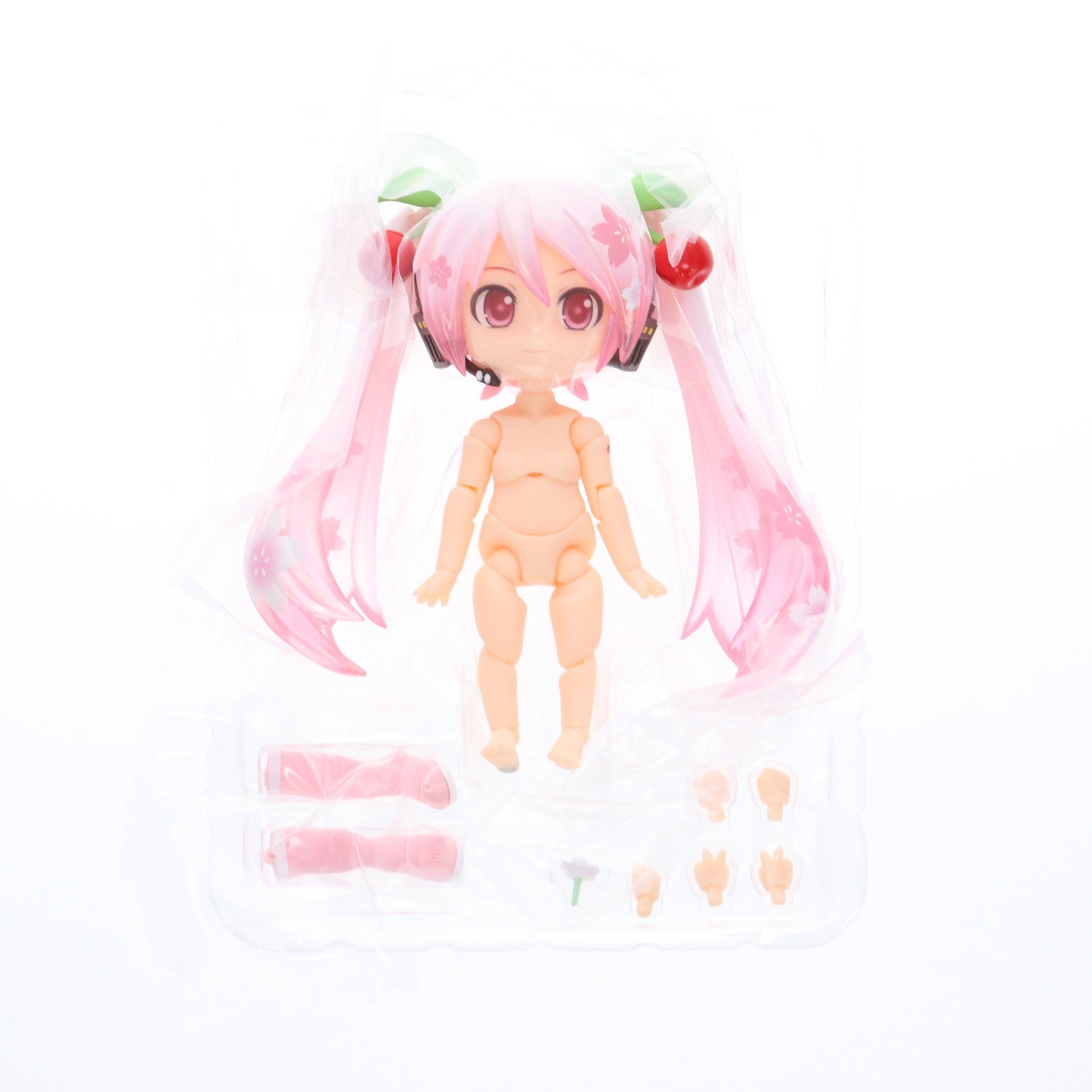【中古即納】[FIG] GOODSMILE ONLINE SHOP限定 ねんどろいどどーる 桜ミク キャラクター・ボーカル・シリーズ01 初音ミク 完成品 可動フィギュア グッドスマイルカンパニー(20201231)