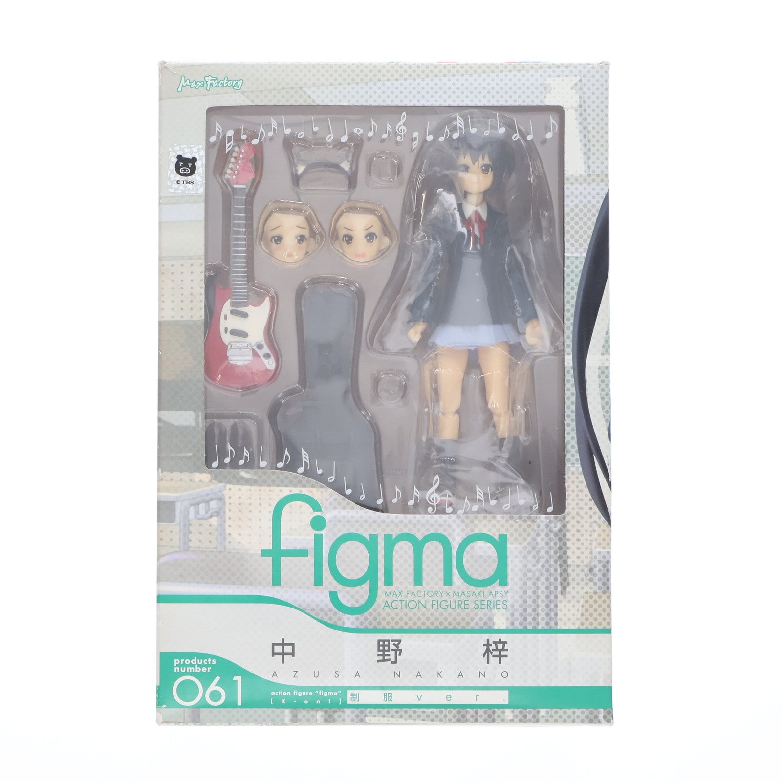 【中古即納】[FIG] figma(フィグマ) 061 中野梓(なかのあずさ) 制服ver. けいおん! 完成品 可動フィギュア マックスファクトリー(20100901)