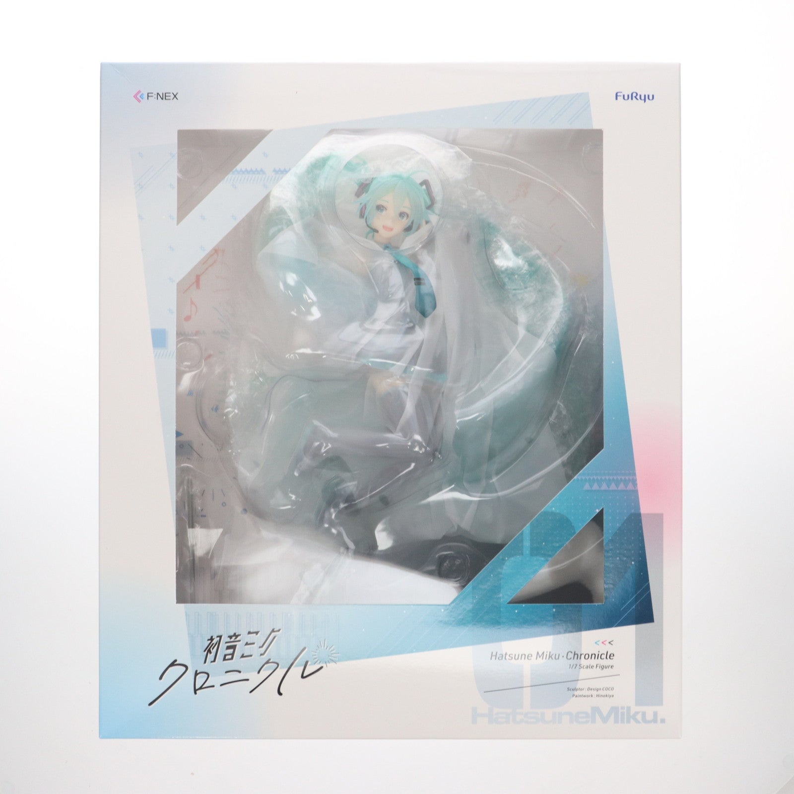【中古即納】[FIG] F:NEX限定 初音ミク・クロニクル キャラクター・ボーカル・シリーズ01 初音ミク 1/7 完成品 フィギュア(AMU-FNX290) フリュー(20220831)