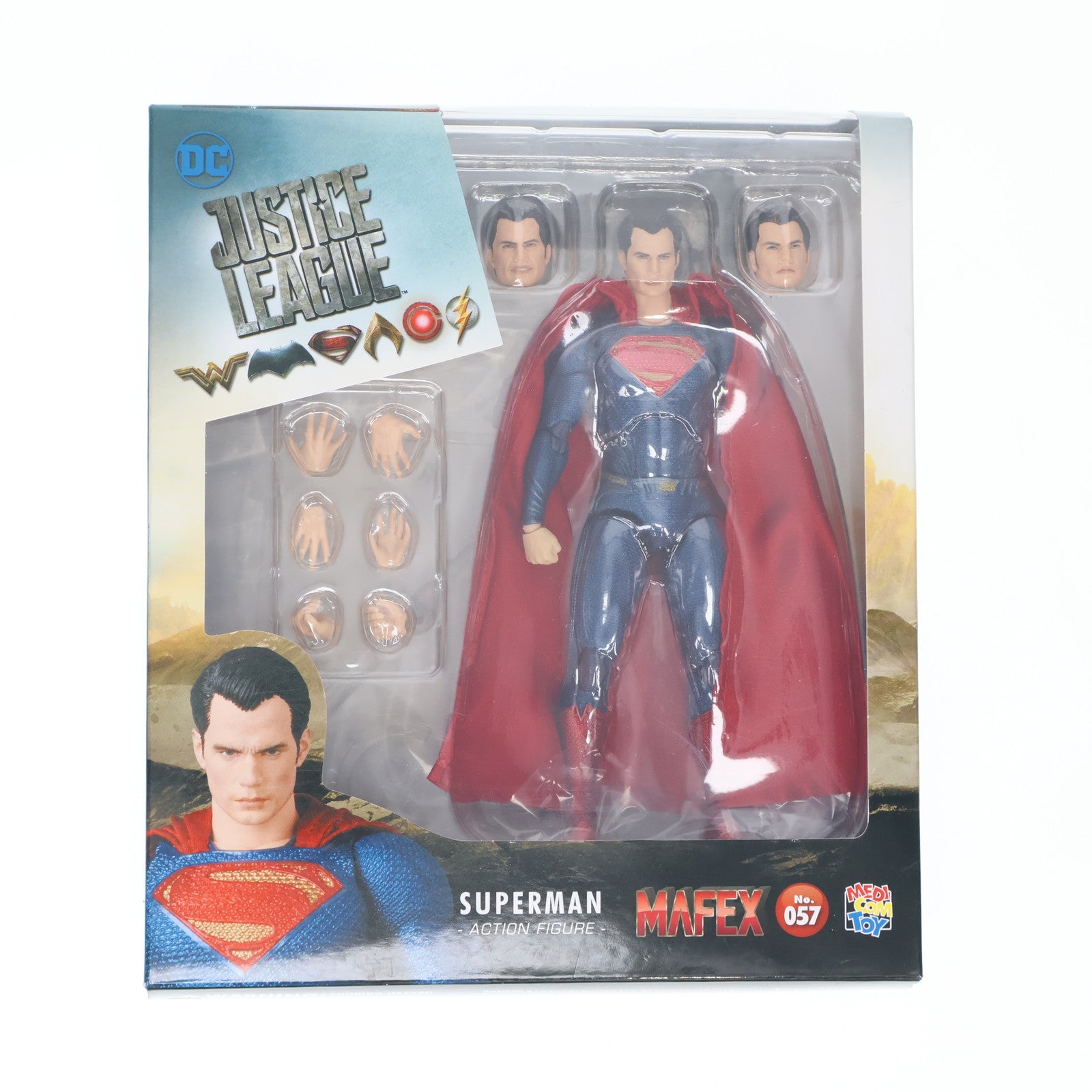 【中古即納】[FIG] マフェックス No.057 MAFEX SUPERMAN(スーパーマン) JUSTICE LEAGUE(ジャスティス・リーグ) 完成品 フィギュア メディコム・トイ(20180328)