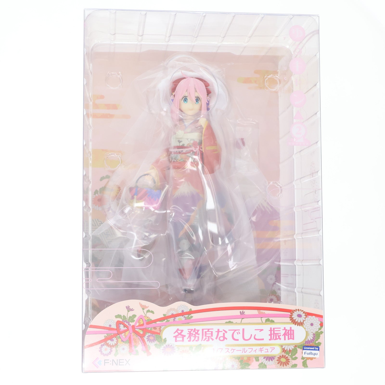 【中古即納】[FIG] 各務原なでしこ(かがみはらなでしこ) 振袖 ゆるキャン△ SEASON 2 1/7 完成品 フィギュア(AMU-FNX230) フリュー(20211218)