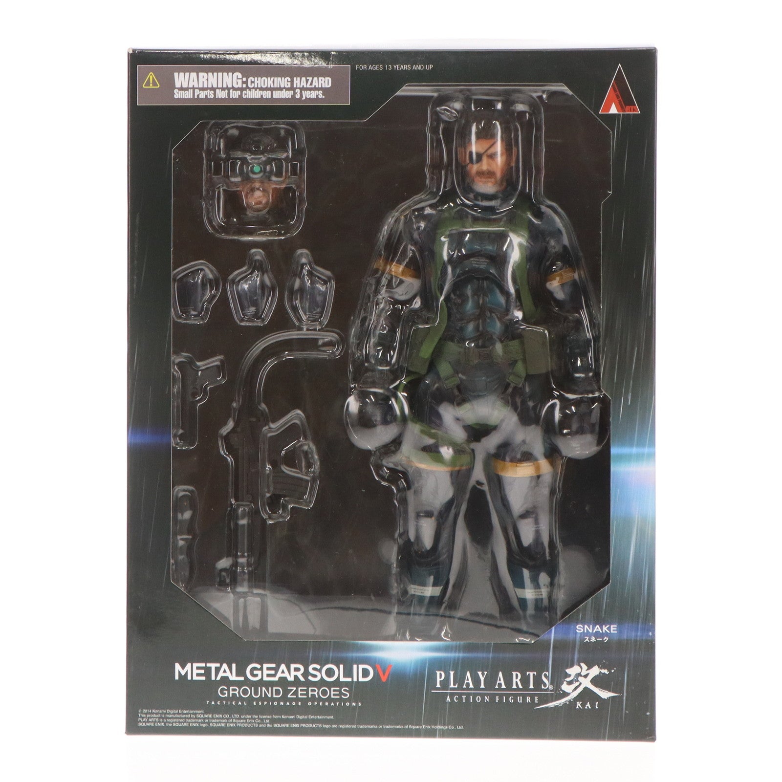 【中古即納】[FIG] PLAY ARTS改(プレイアーツ改) スネーク METAL GEAR SOLID V GROUND ZEROES(メタルギアソリッド5 グラウンド・ゼロズ) 完成品 可動フィギュア スクウェア・エニックス(20140516)