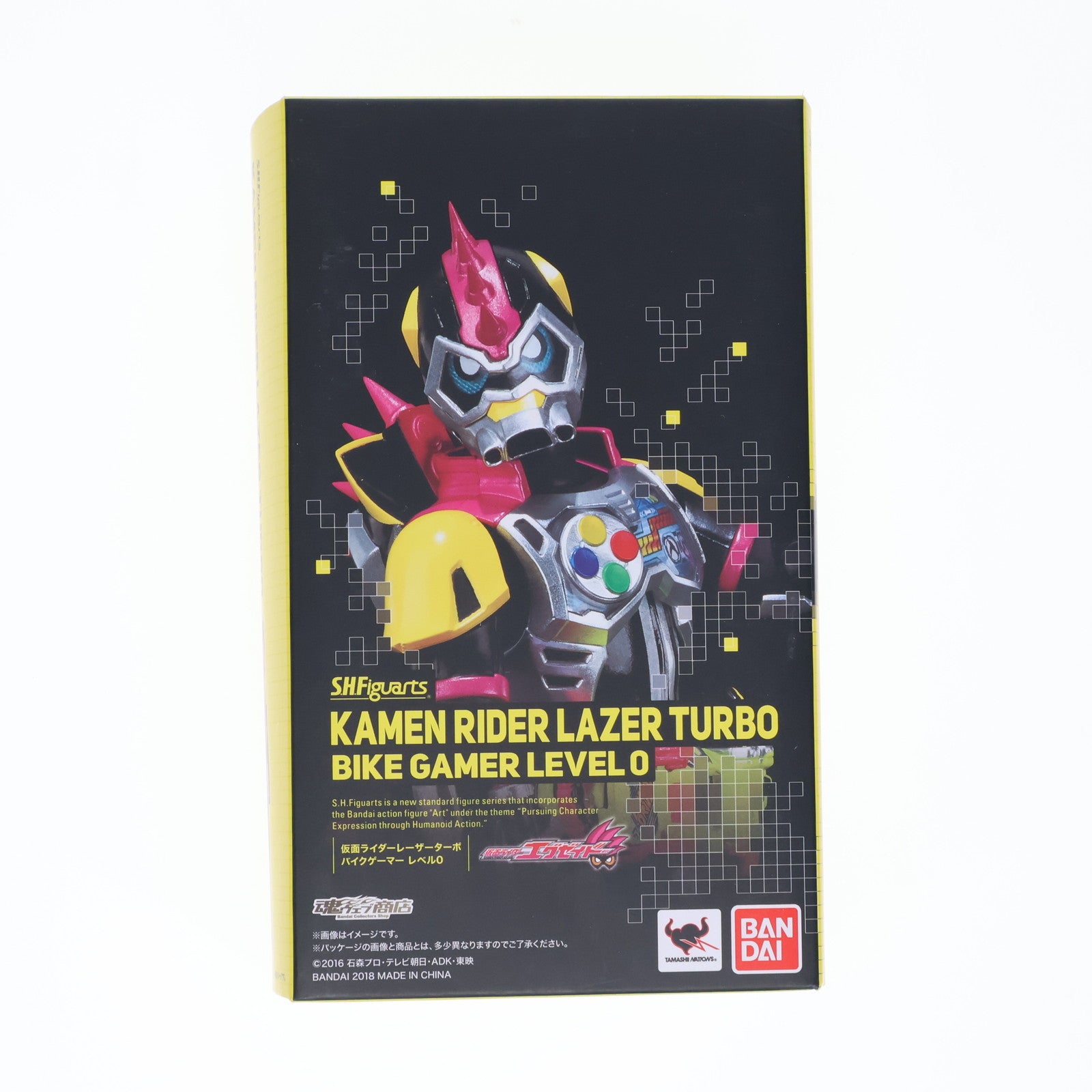 【中古即納】[FIG] 魂ウェブ商店限定 S.H.Figuarts(フィギュアーツ) 仮面ライダーレーザーターボ バイクゲーマー レベル0 仮面ライダーエグゼイド 完成品 可動フィギュア バンダイ(20180531)