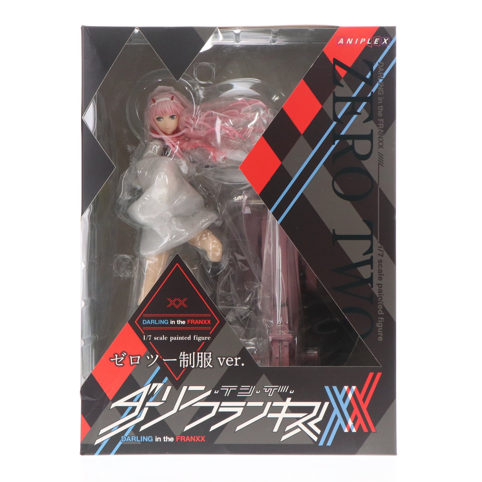 【中古即納】[FIG] (再販) ANIPLEX+限定 ゼロツー 制服ver. ダーリン・イン・ザ・フランキス 1/7 完成品 フィギュア(MD21-0303001) アニプレックス(20191130)