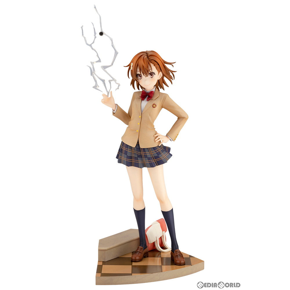 【中古即納】[FIG] 御坂美琴(みさかみこと) 15周年記念Ver. とある科学の超電磁砲T 1/7 完成品 フィギュア(PV014) コトブキヤ(20230421)