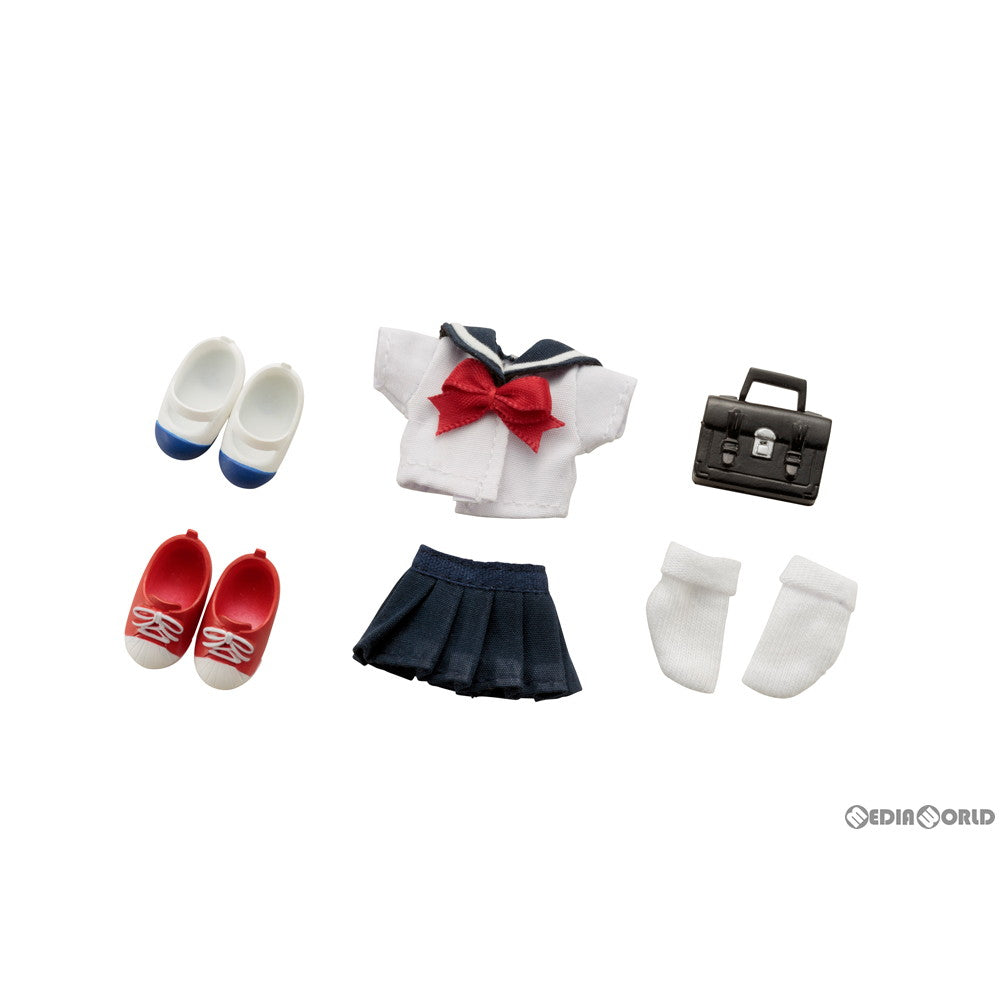 【中古即納】[FIG] キューポッシュえくすとら スクールせっと(セーラー服) フィギュア用アクセサリ(ADE38) コトブキヤ(20191221)