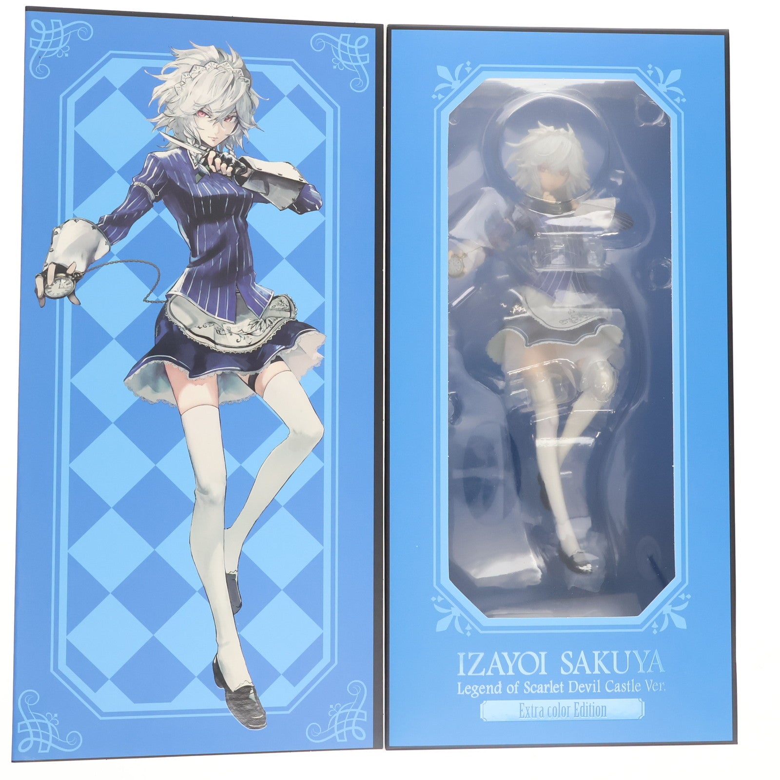 【中古即納】[FIG] 十六夜咲夜(いざよいさくや) 紅魔城伝説 エクストラカラー版 東方Project 1/8 完成品 フィギュア キューズQ(20201130)
