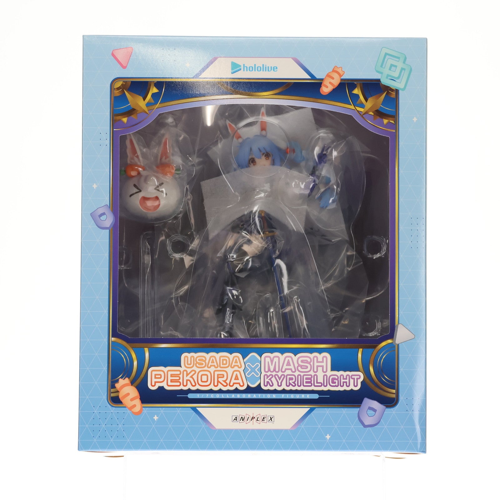 【中古即納】[FIG] アニプレックスオンライン限定予約特典2種付属 兎田ぺこら(うさだぺこら) × マシュ・キリエライト ホロライブプロダクション×Fate/Grand Order(フェイト/グランドオーダー) 1/7 完成品 フィギュア(MD23-0446001) アニプレックス(20250829)