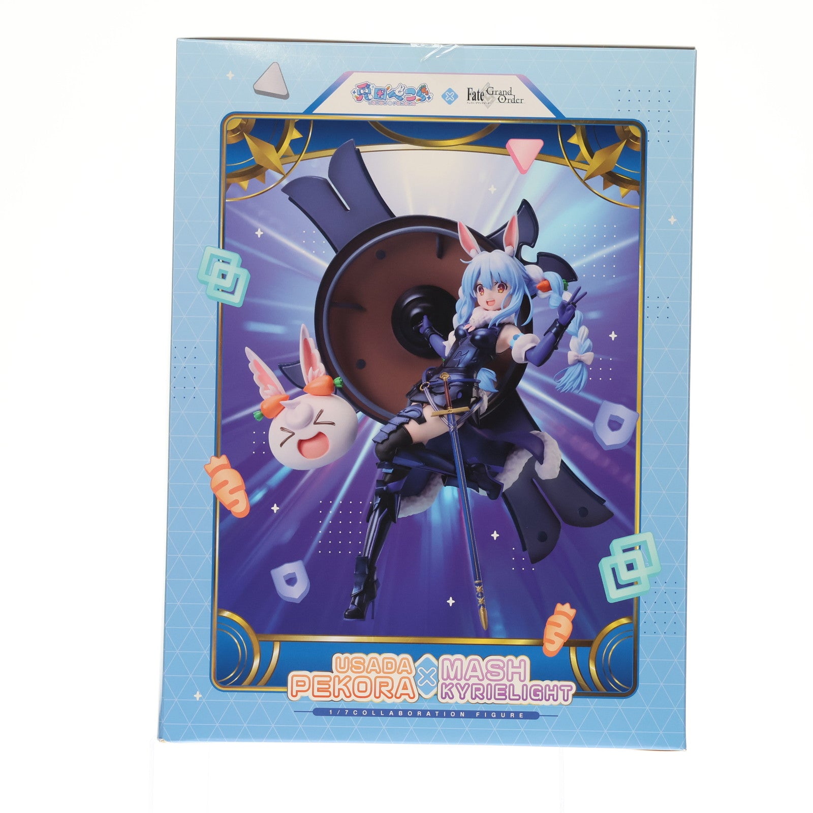 【中古即納】[FIG] アニプレックスオンライン限定予約特典2種付属 兎田ぺこら(うさだぺこら) × マシュ・キリエライト ホロライブプロダクション×Fate/Grand Order(フェイト/グランドオーダー) 1/7 完成品 フィギュア(MD23-0446001) アニプレックス(20250829)
