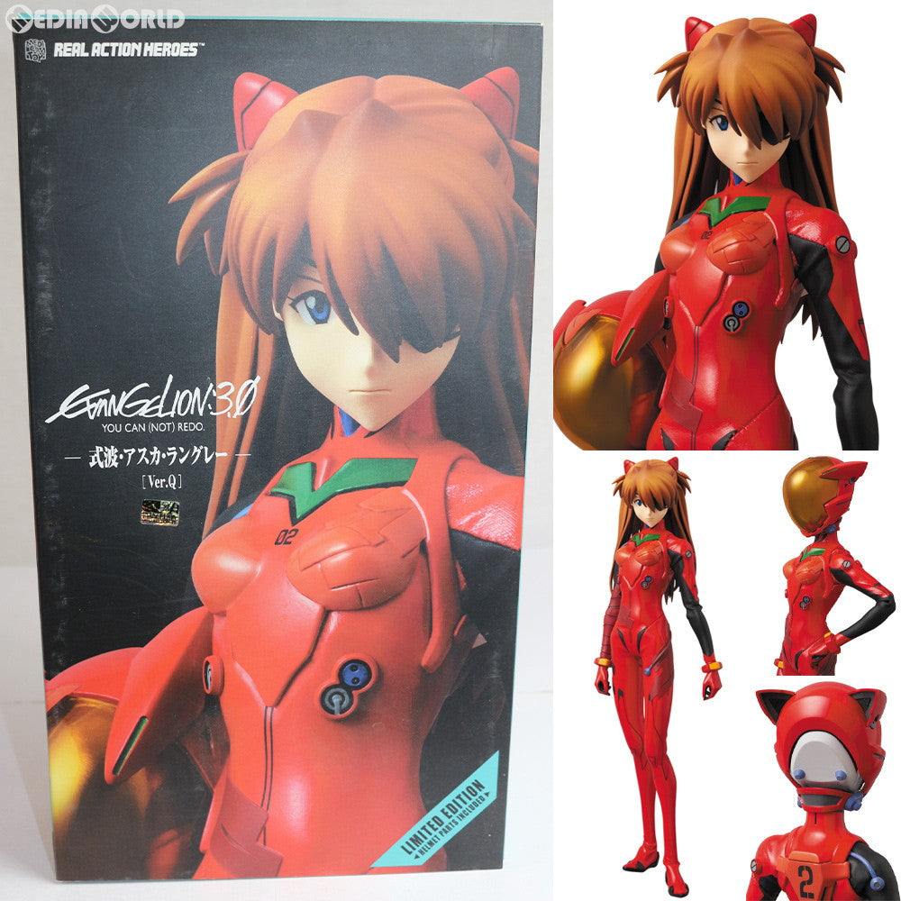 【中古即納】[FIG] リアルアクションヒーローズ RAH No.598 式波・アスカ・ラングレー Ver.Q ヱヴァンゲリヲン新劇場版:Q 完成品 可動フィギュア メディコム・トイ(20130201)