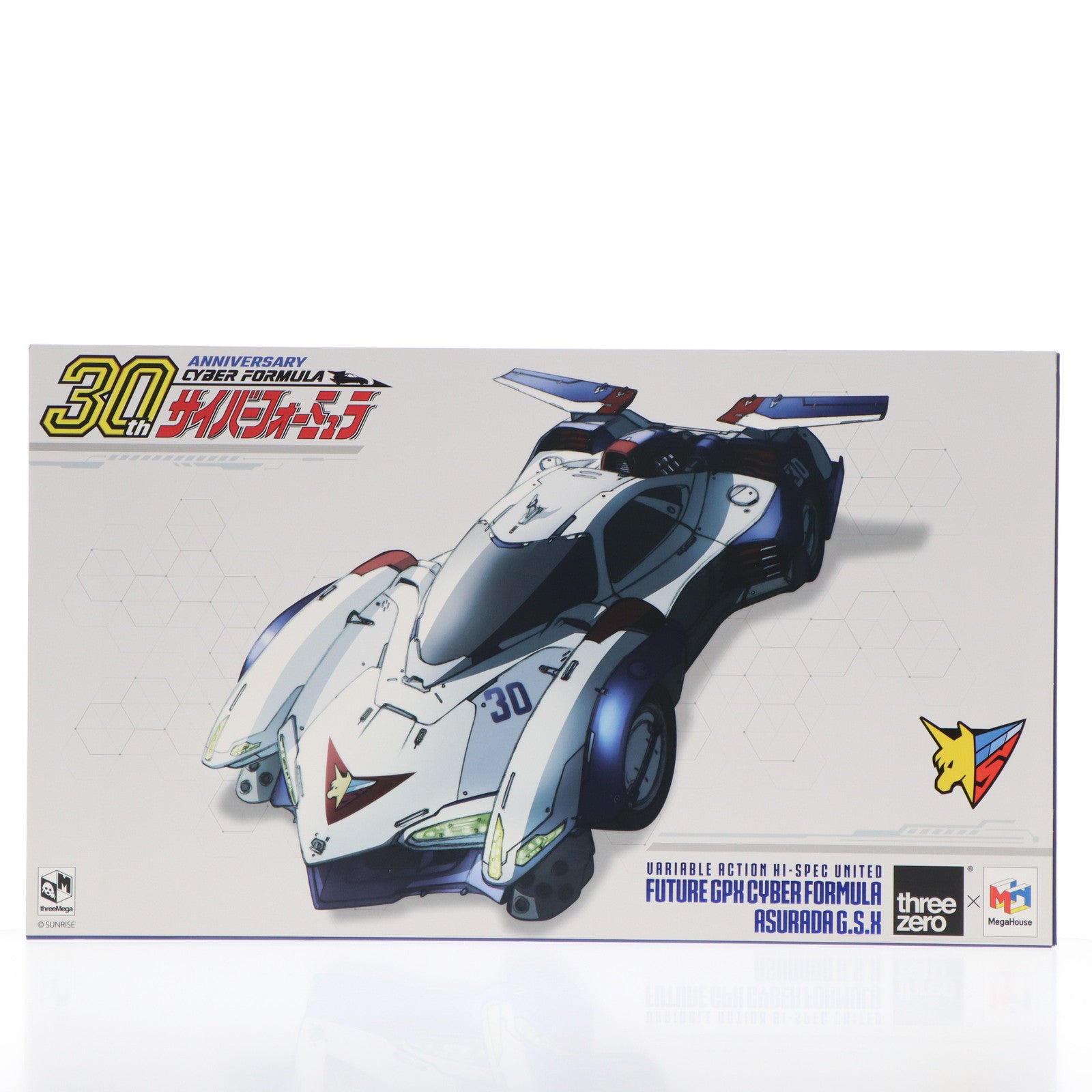 【中古即納】[FIG] プレミアムバンダイ限定 ヴァリアブルアクション Hi-SPEC UNITED アスラーダG.S.X 新世紀GPXサイバーフォーミュラ 1/18 完成品 フィギュア(海外流通版) メガハウス(20230331)