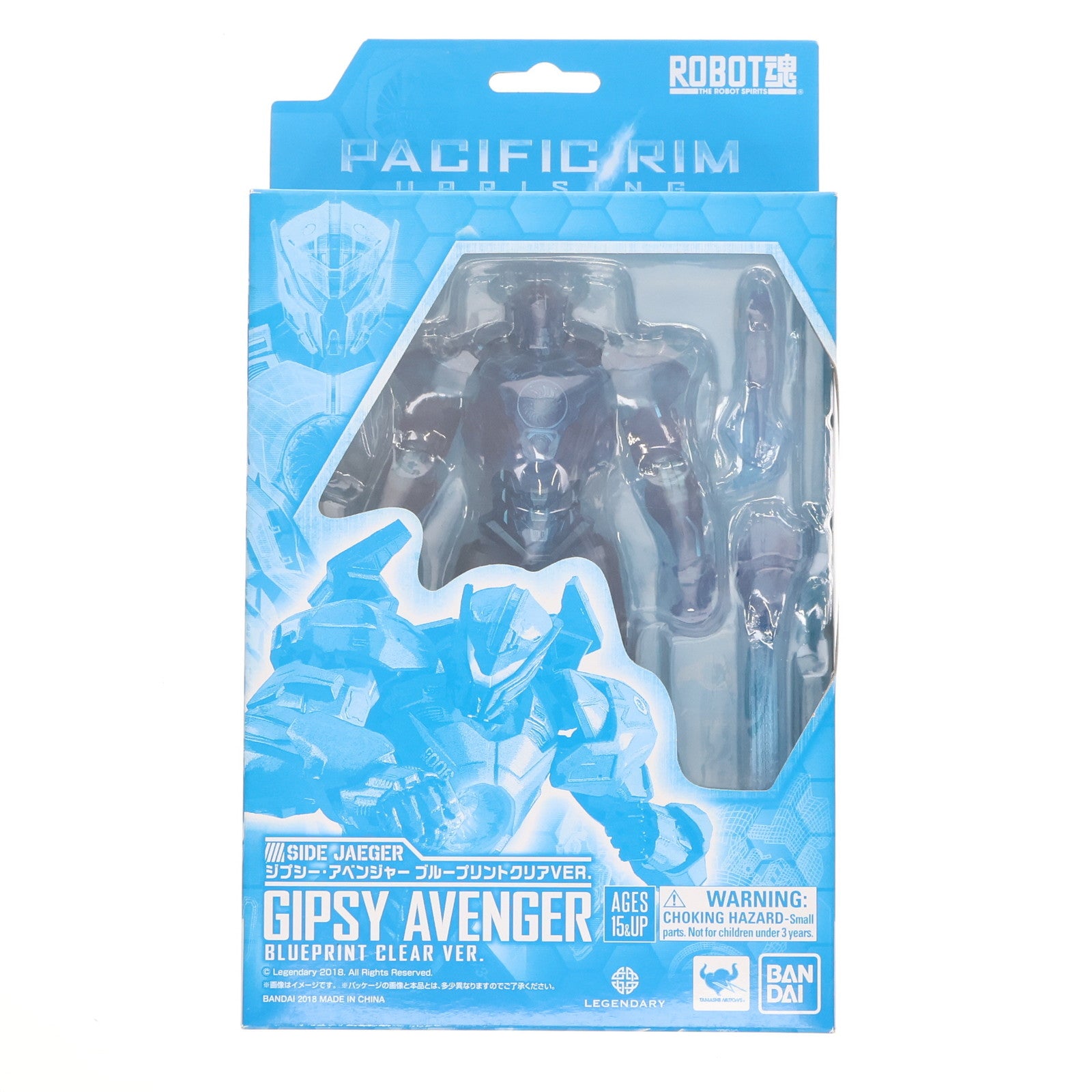 【中古即納】[FIG] (フィギュア単品) セブンネット限定 ROBOT魂(SIDE JAEGER) ジプシー・アベンジャー ブループリントクリア VER. パシフィック・リム:アップライジング 完成品 可動フィギュア バンダイ(20180410)
