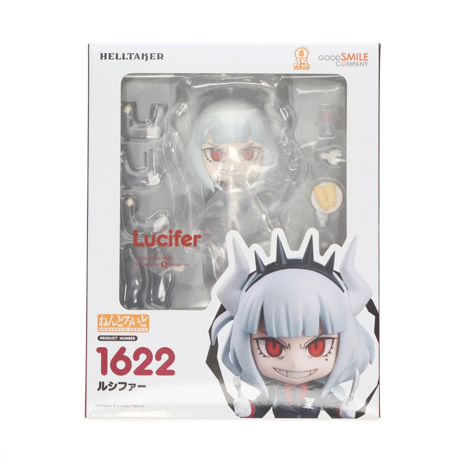 【中古即納】[FIG] GOODSMILE ONLINE SHOP購入特典付属 ねんどろいど 1622 ルシファー Helltaker(ヘルテイカー) 完成品 可動フィギュア グッドスマイルカンパニー(20211218)