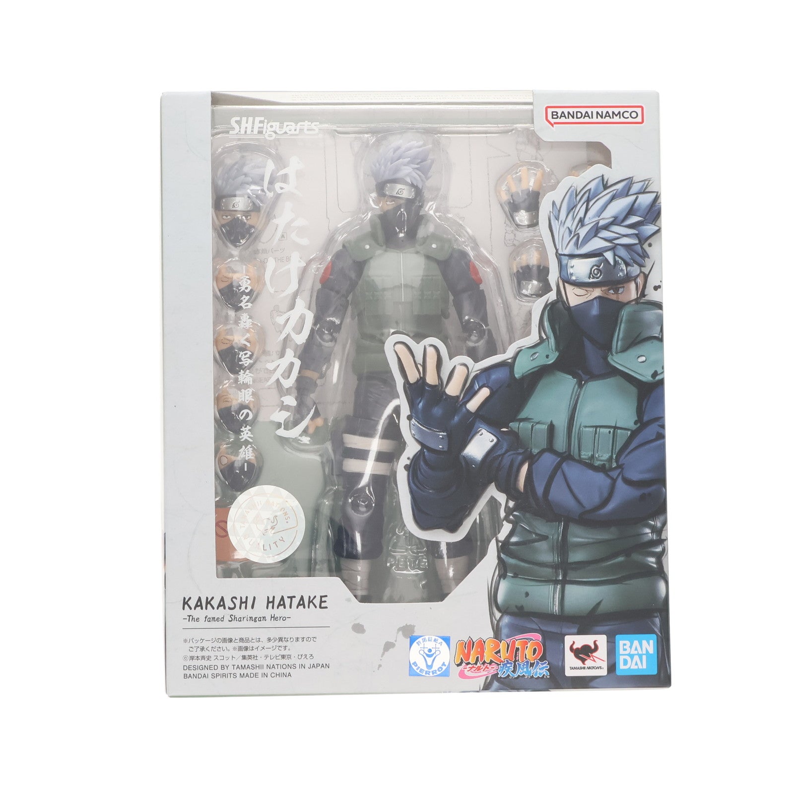 【中古即納】[FIG] (再販) S.H.Figuarts(フィギュアーツ) はたけカカシ -勇名轟く写輪眼の英雄- NARUTO-ナルト- 疾風伝 完成品 可動フィギュア バンダイスピリッツ(20241122)