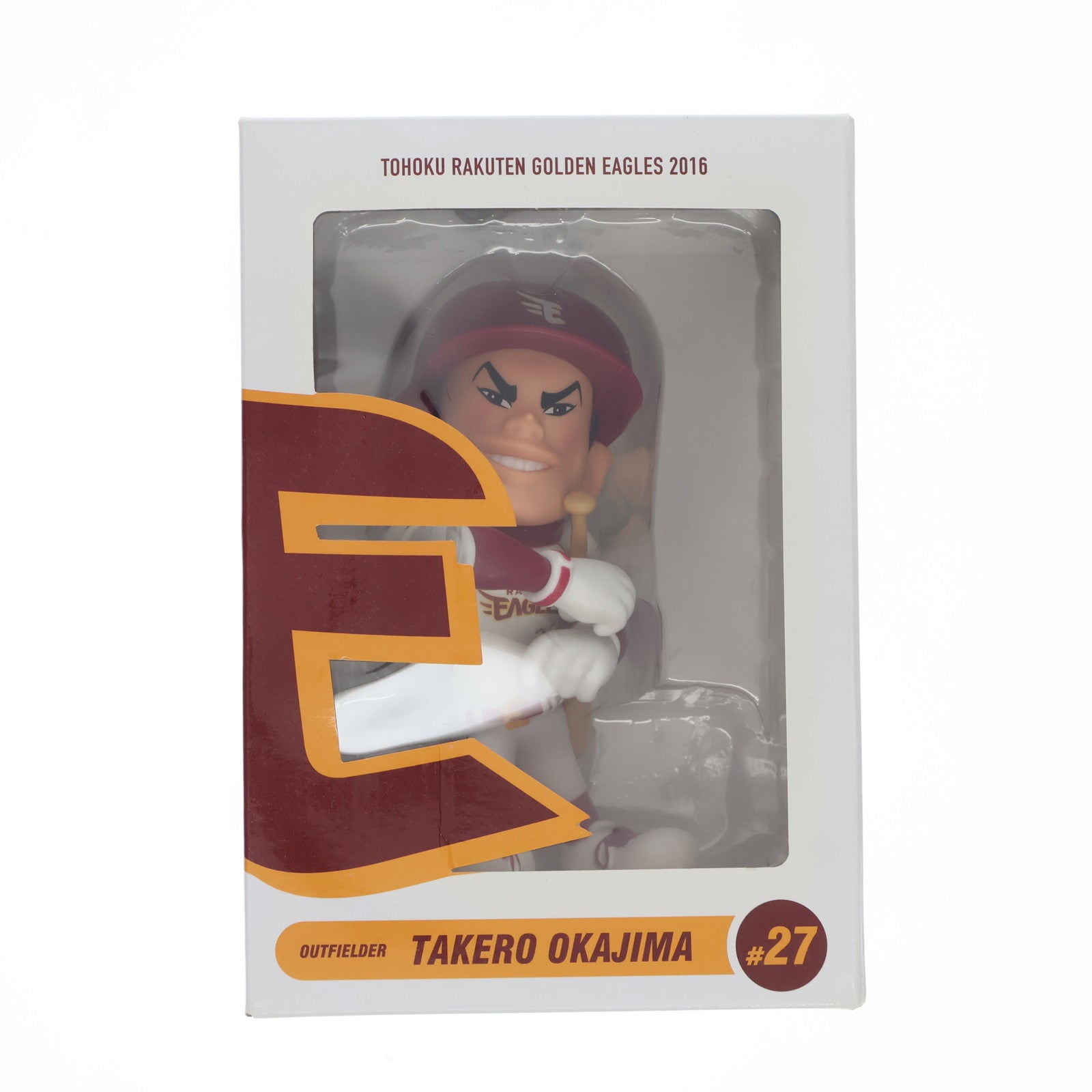 【中古即納】[FIG] 岡島豪郎(おかじまたけろう) 背番号27 東北楽天ゴールデンイーグルス MyHEROフィギュア 福岡ソフトバンク戦 岡島豪郎デー特典 完成品 フィギュア 楽天野球団(20160904)