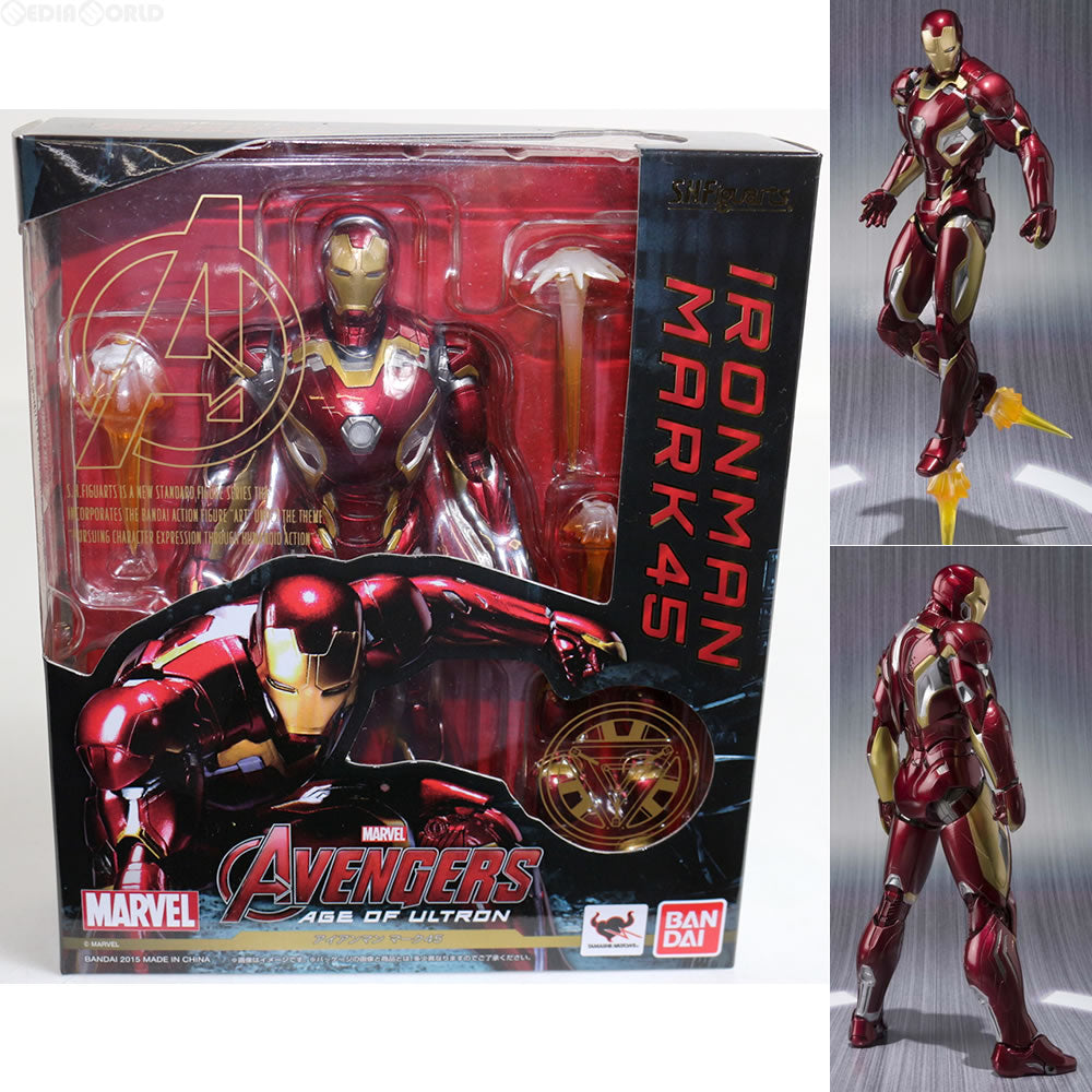 【中古即納】[FIG] S.H.Figuarts(フィギュアーツ) アイアンマン マーク45 アベンジャーズ/エイジ・オブ・ウルトロン 完成品 可動フィギュア バンダイ(20150829)