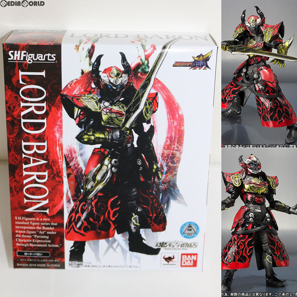 【中古即納】[FIG] 魂ウェブ商店限定 S.H.Figuarts(フィギュアーツ) ロード・バロン 仮面ライダー鎧武 完成品 可動フィギュア バンダイ(20160630)