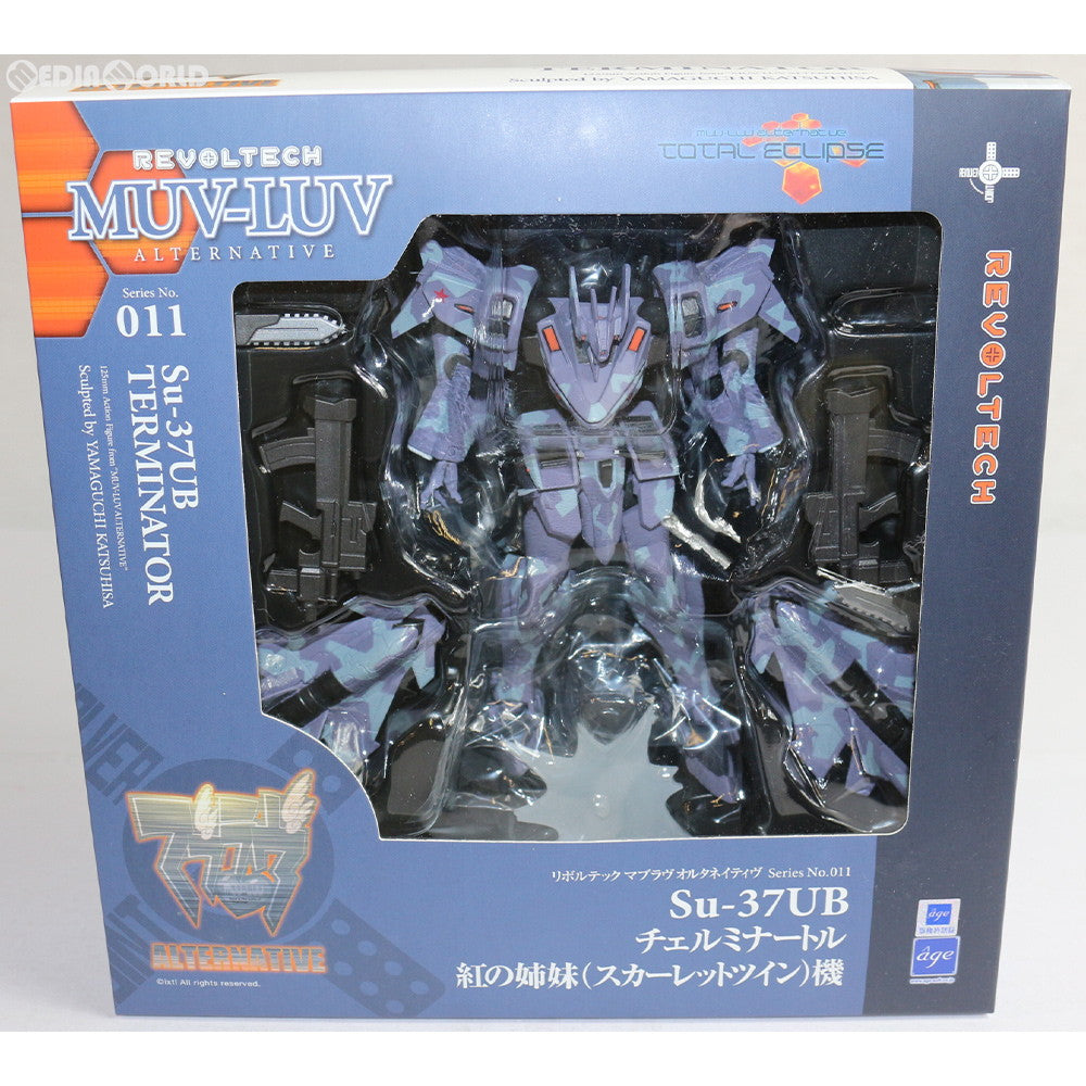 【中古即納】[FIG] リボルテック マブラヴ オルタネイティヴ Series No.011 Su-37UB チェルミナートル 紅の姉妹(スカーレットツイン)機 完成品 可動フィギュア 海洋堂(20120401)