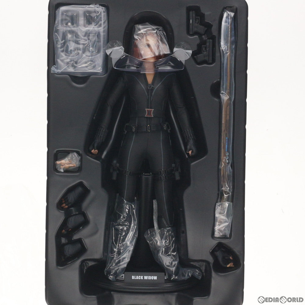 【中古即納】[FIG] ムービー・マスターピース ブラック・ウィドウ アベンジャーズ 1/6 完成品 可動フィギュア(MM#178) ホットトイズ(20130301)